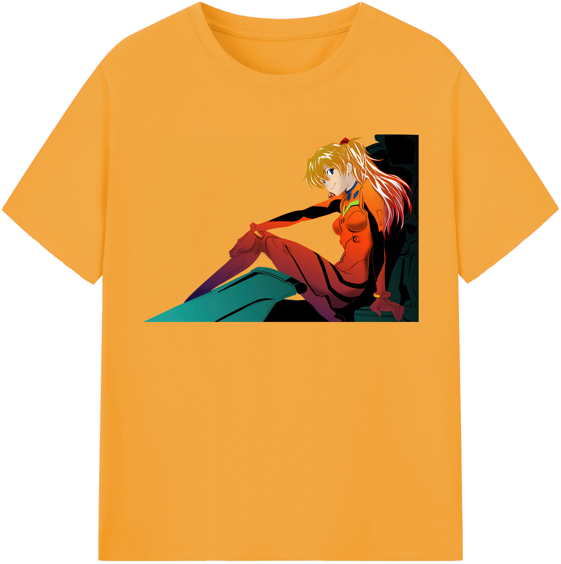 （画像用） EVA 新世紀エヴァンゲリオン レディースカジュアルプリントTシャツ（綿100％）
