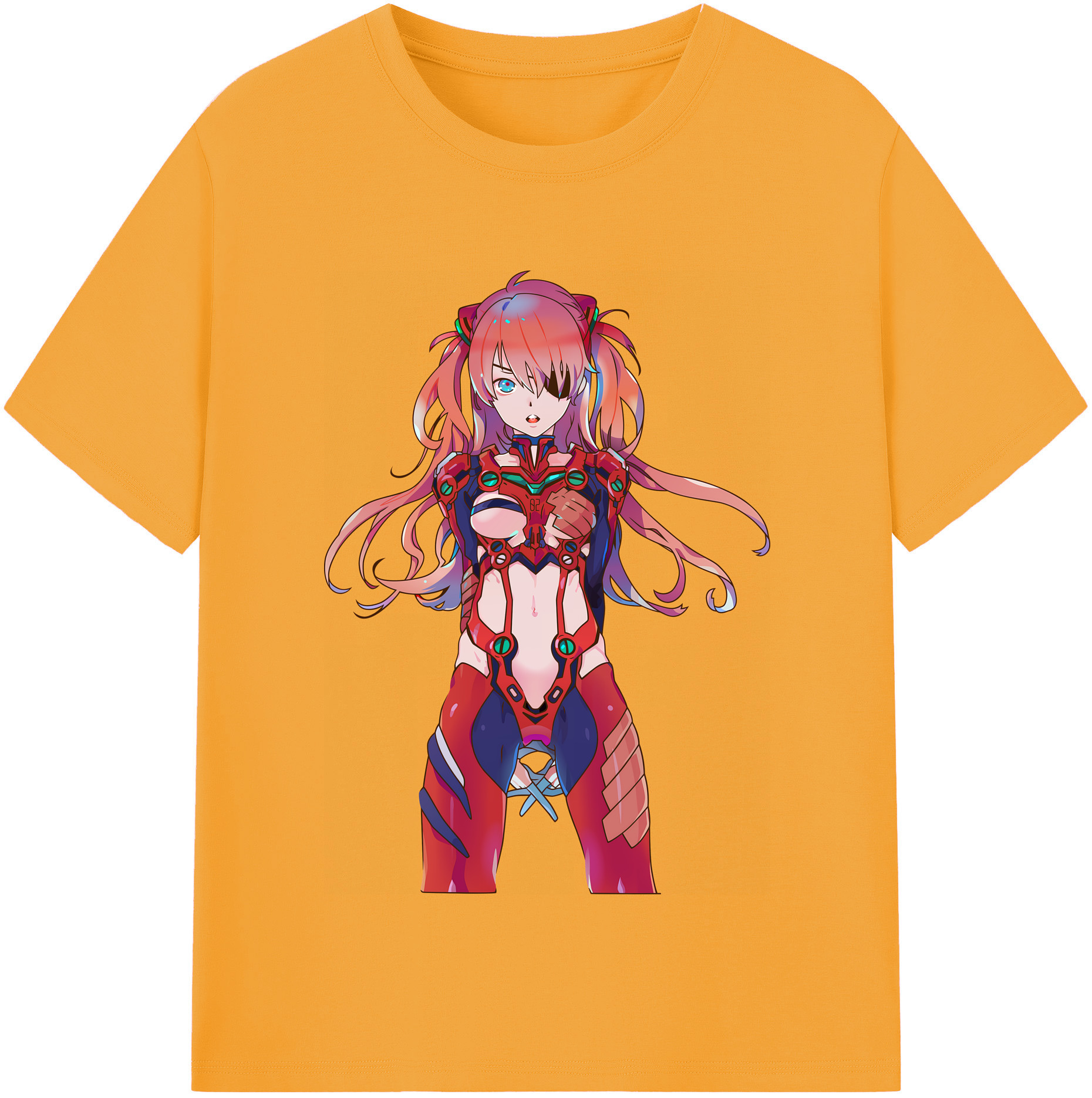 （画像用） EVA 新世紀エヴァンゲリオン レディースカジュアルプリントTシャツ（綿100％）