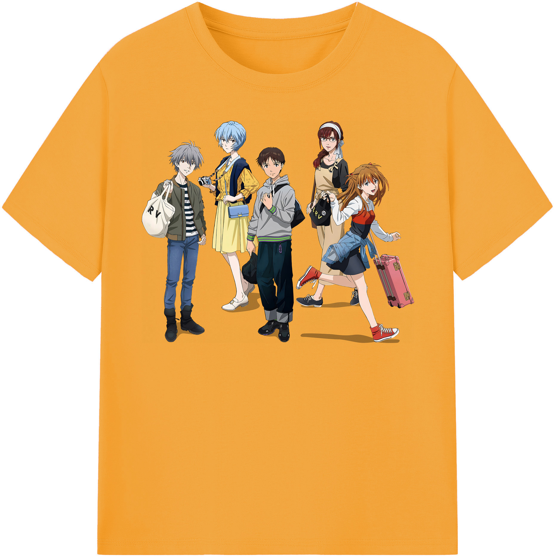 （画像用） EVA 新世紀エヴァンゲリオン レディースカジュアルプリントTシャツ（綿100％）