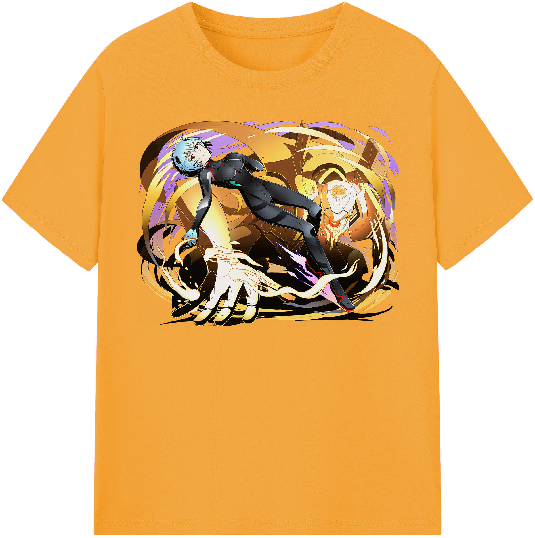 （画像用） EVA 新世紀エヴァンゲリオン レディースカジュアルプリントTシャツ（綿100％）