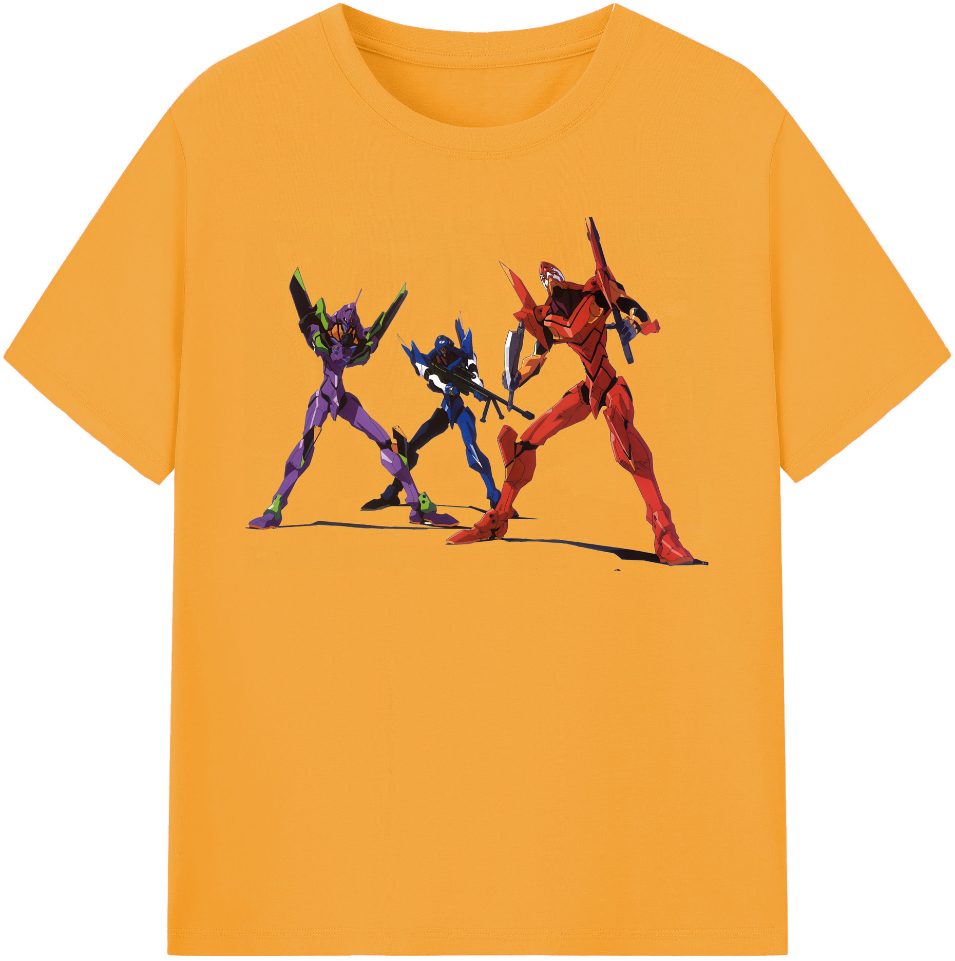 （画像用） EVA 新世紀エヴァンゲリオン レディースカジュアルプリントTシャツ（綿100％）