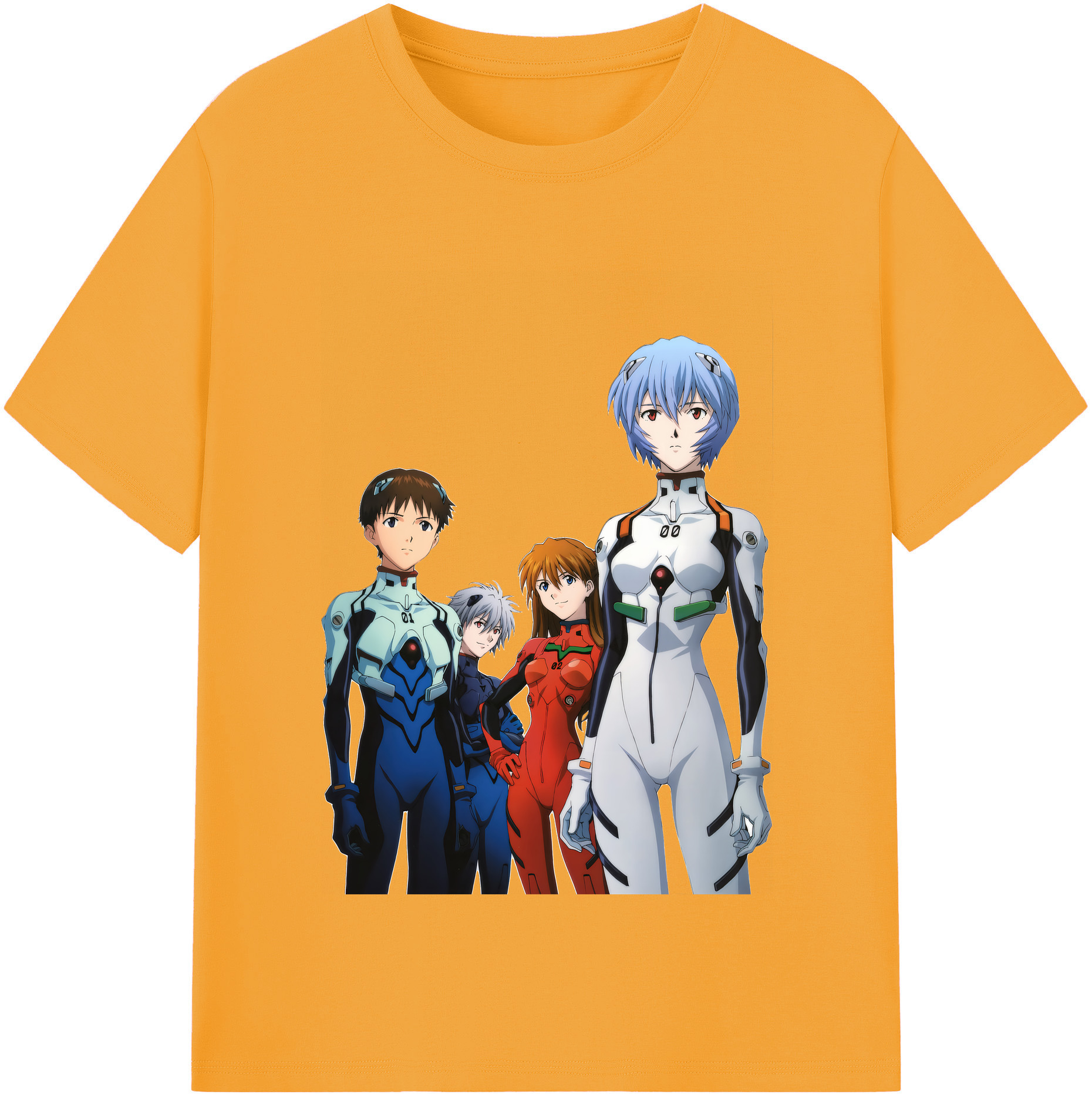（画像用） EVA 新世紀エヴァンゲリオン レディースカジュアルプリントTシャツ（綿100％）