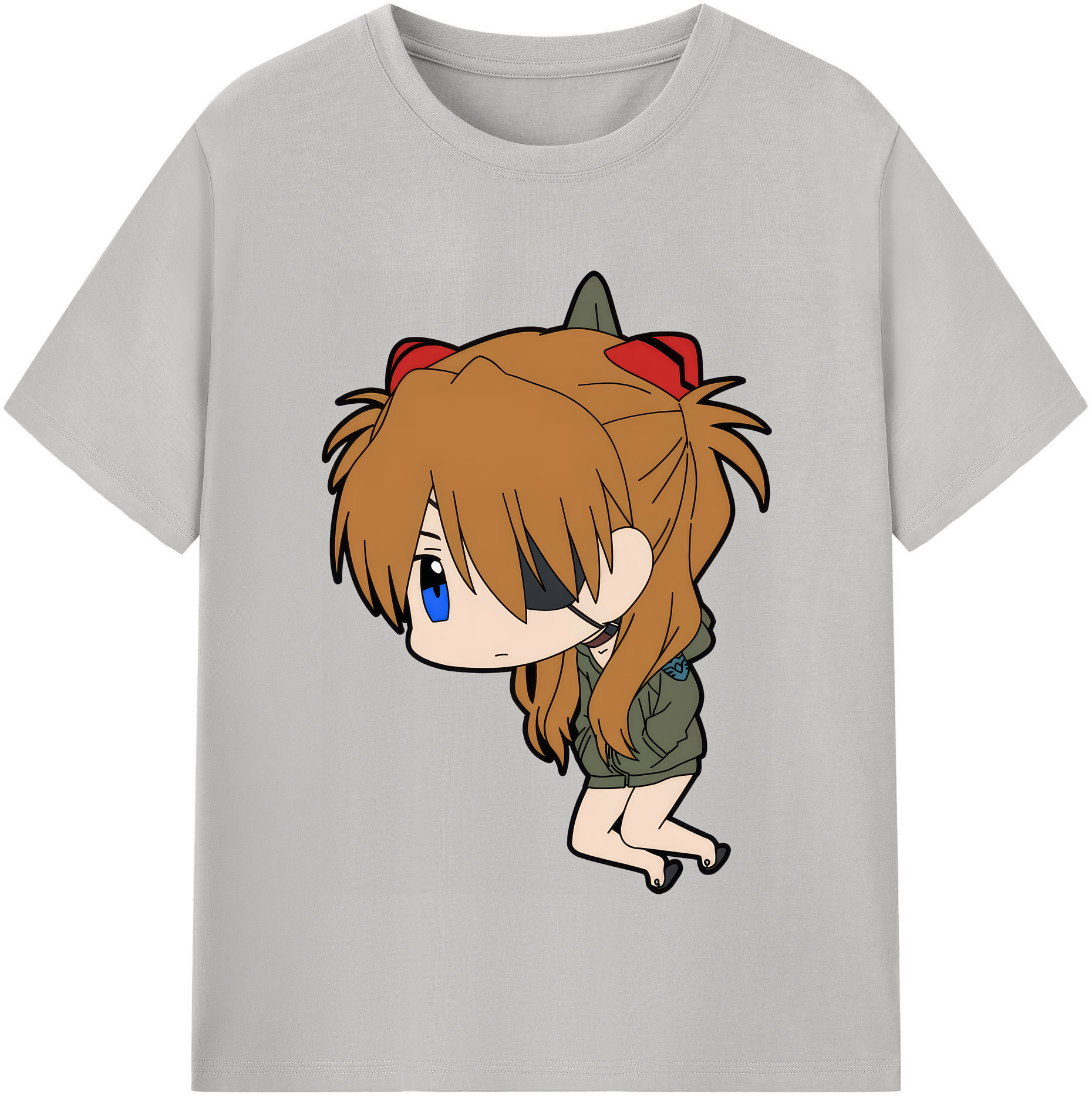 （画像用） EVA 新世紀エヴァンゲリオン レディースカジュアルプリントTシャツ（綿100％）