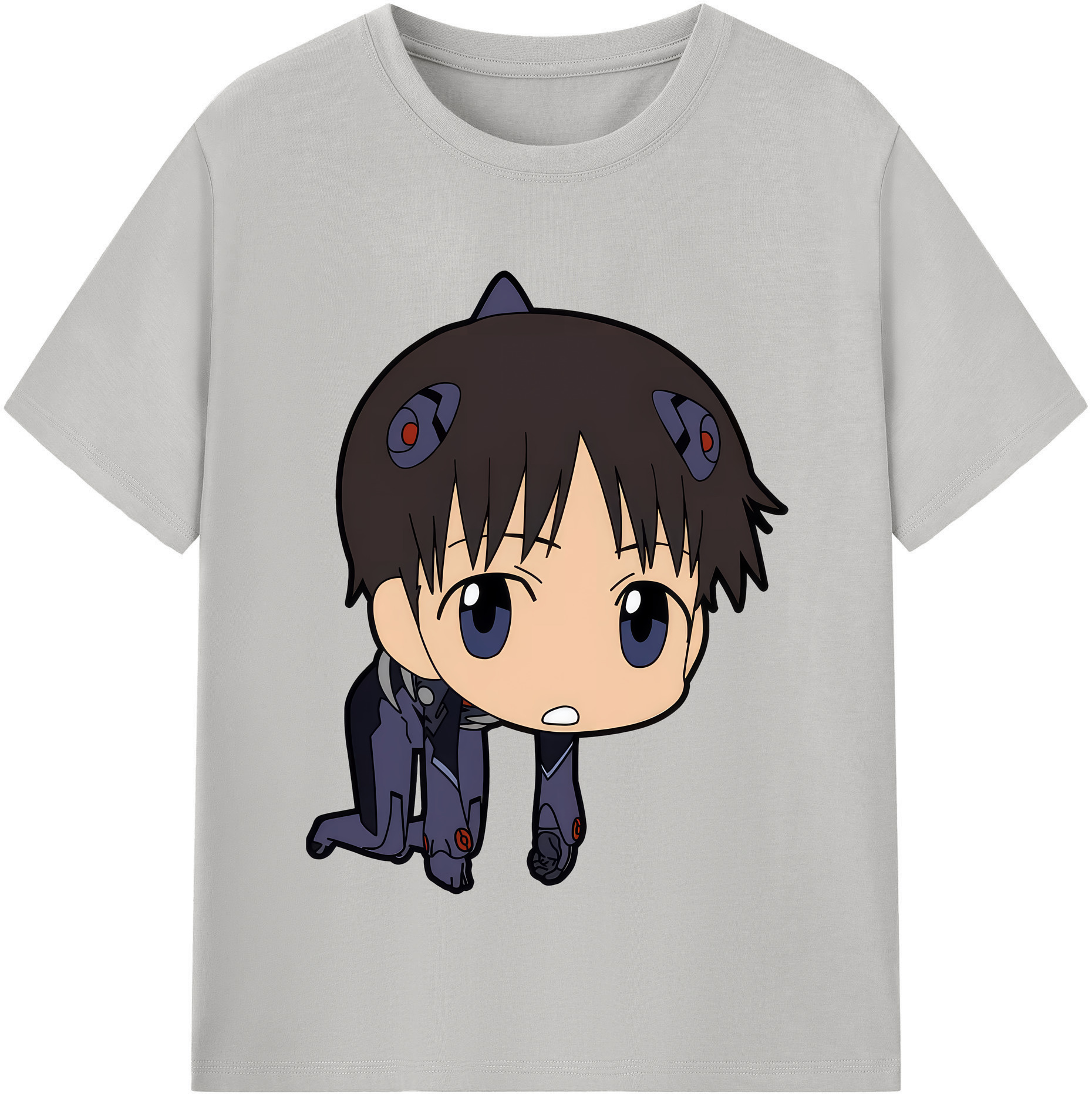 （画像用） EVA 新世紀エヴァンゲリオン レディースカジュアルプリントTシャツ（綿100％）