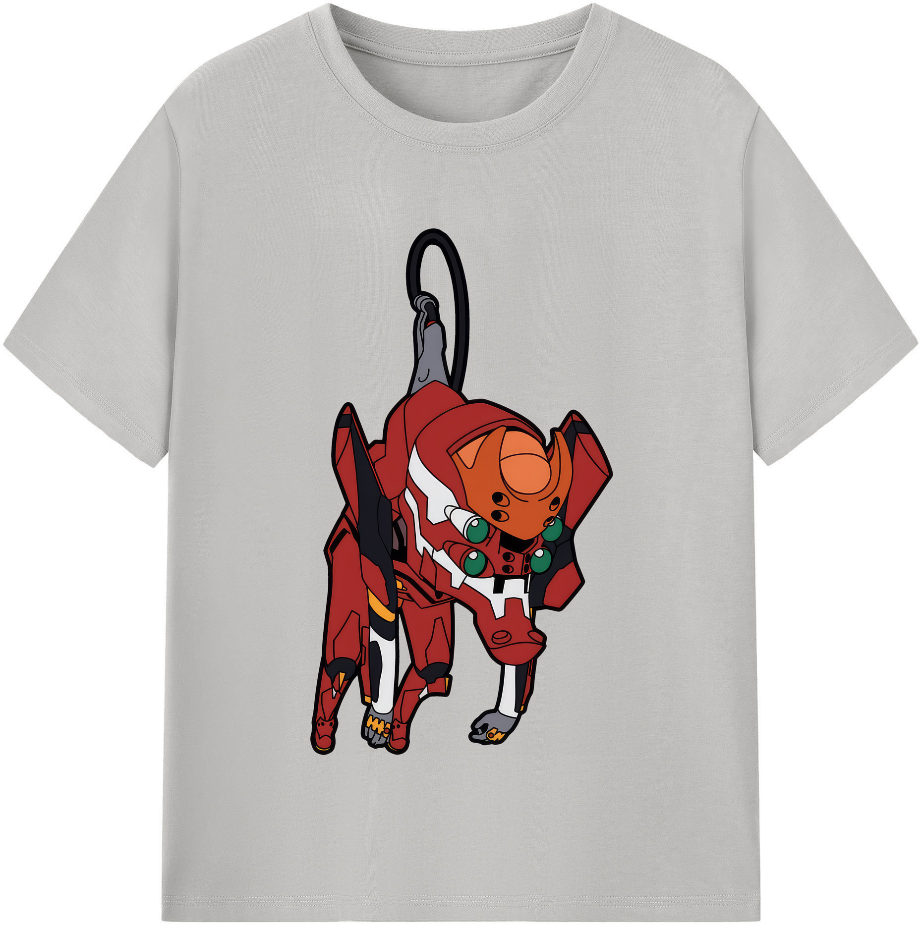 （画像用） EVA 新世紀エヴァンゲリオン レディースカジュアルプリントTシャツ（綿100％）