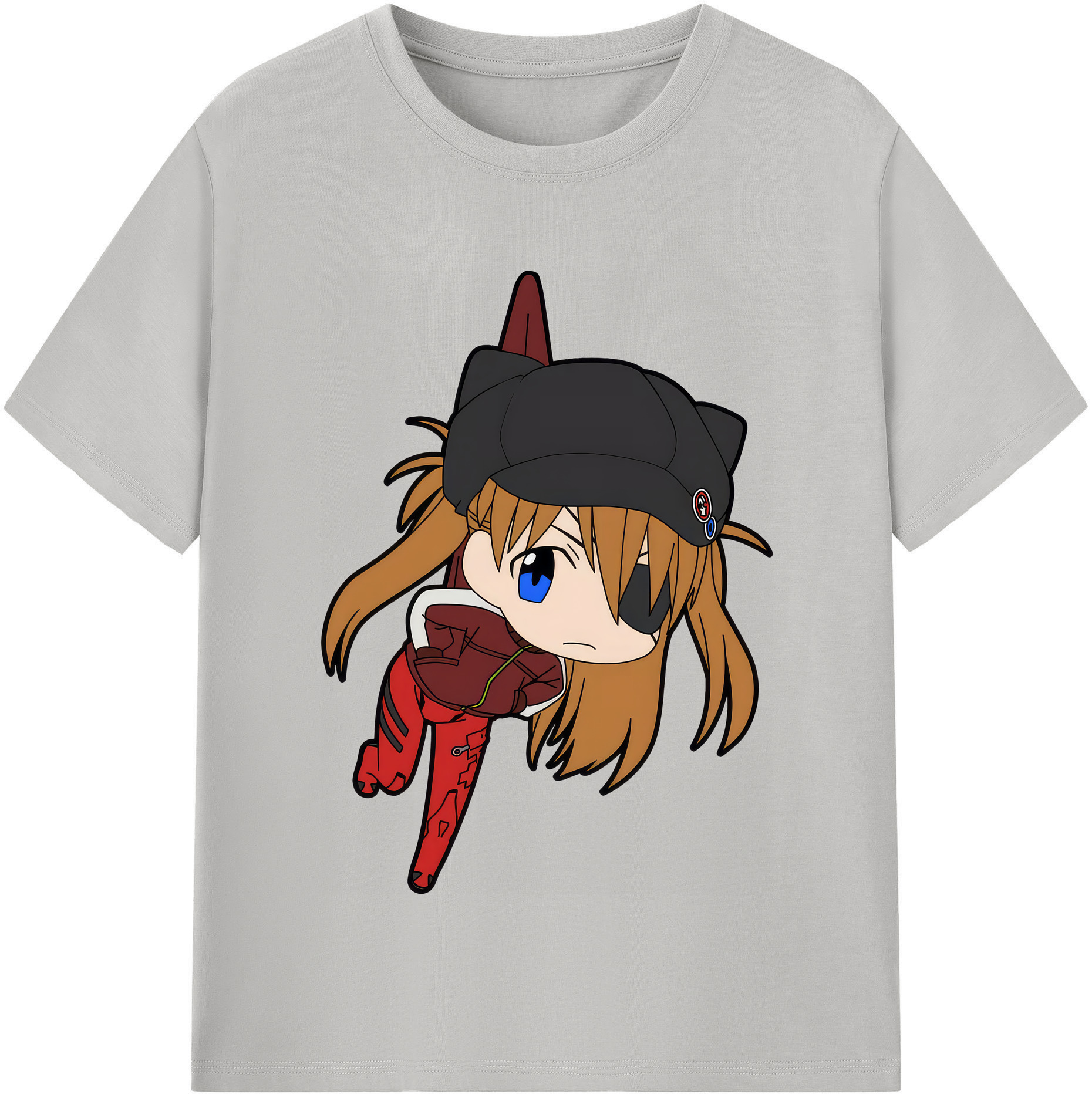 （画像用） EVA 新世紀エヴァンゲリオン レディースカジュアルプリントTシャツ（綿100％）
