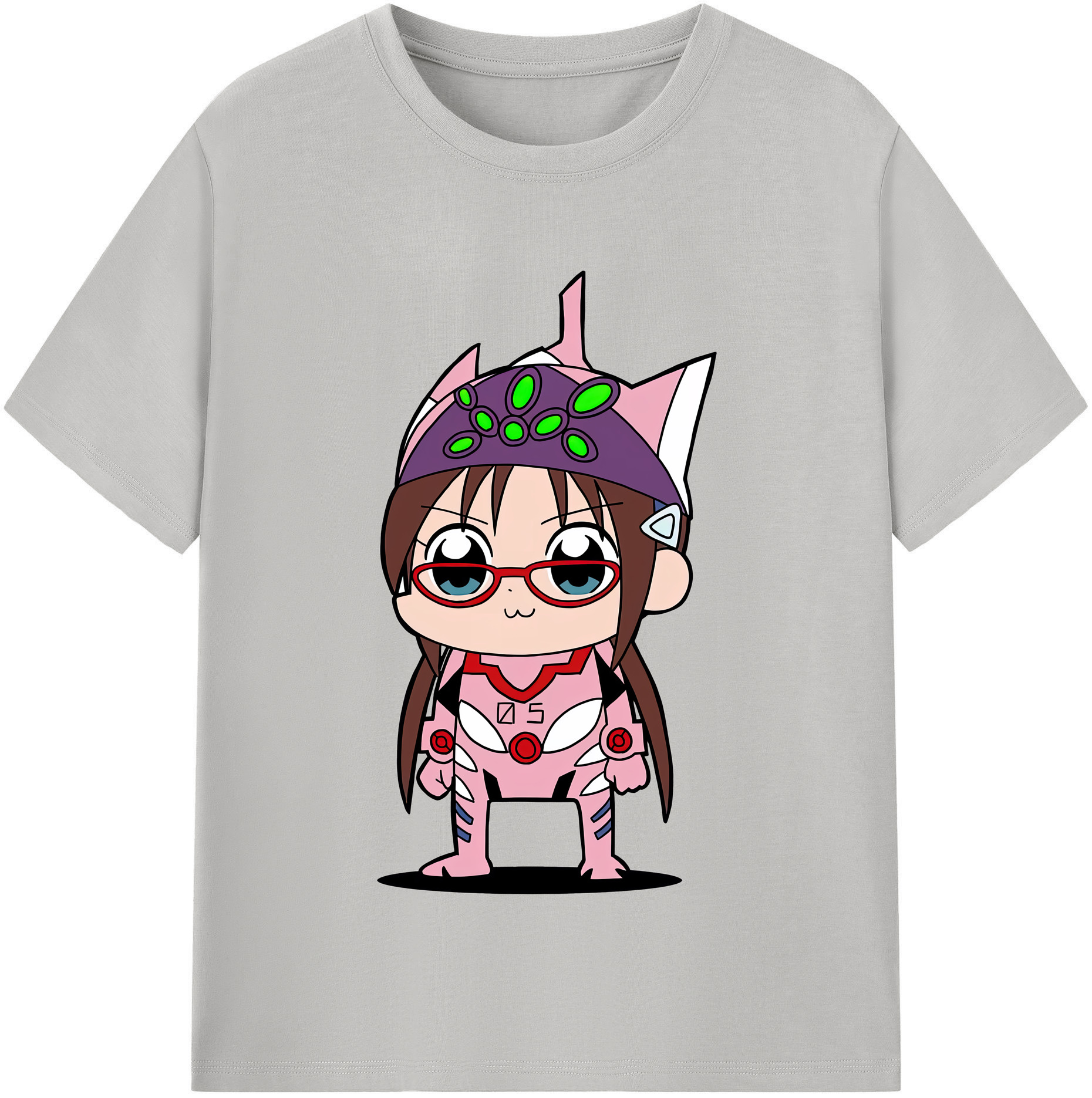 （画像用） EVA 新世紀エヴァンゲリオン レディースカジュアルプリントTシャツ（綿100％）