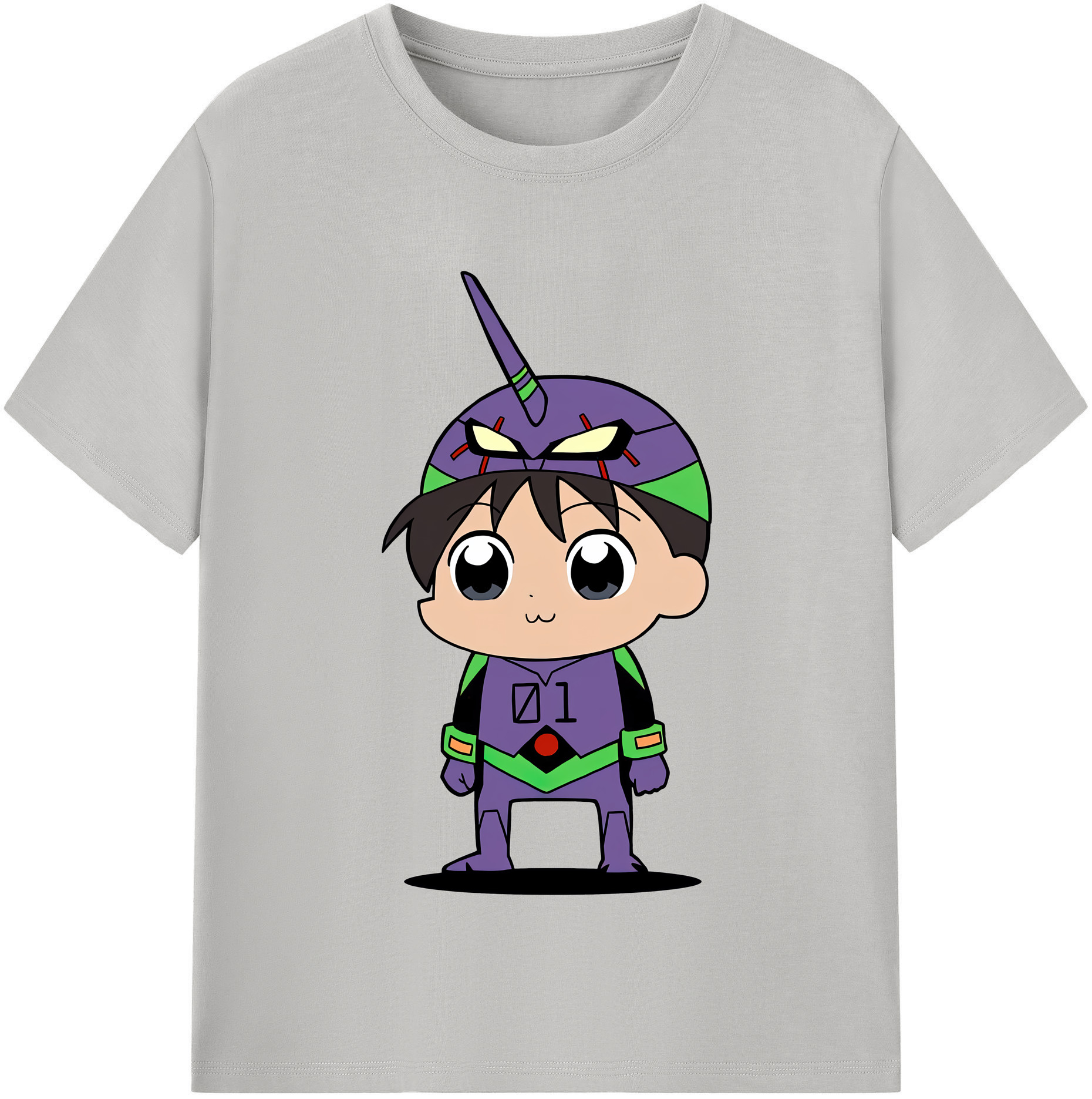 （画像用） EVA 新世紀エヴァンゲリオン レディースカジュアルプリントTシャツ（綿100％）