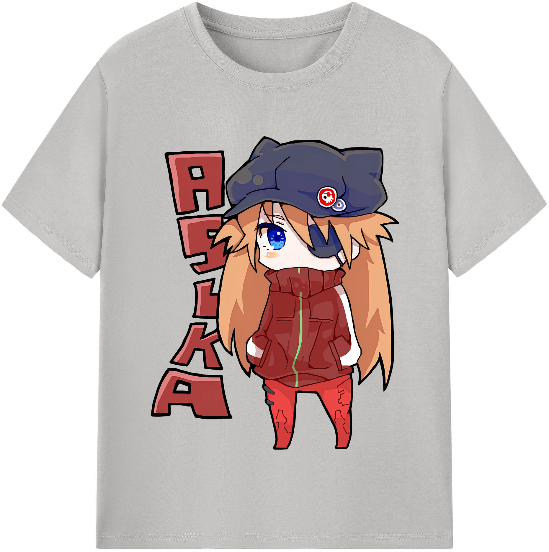 （画像用） EVA 新世紀エヴァンゲリオン レディースカジュアルプリントTシャツ（綿100％）