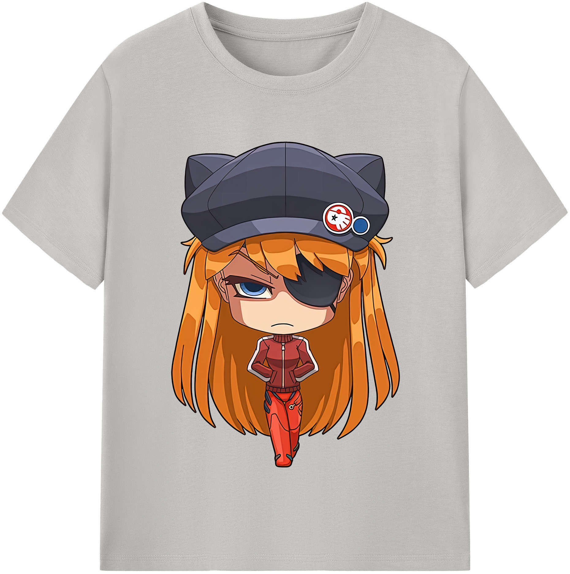 （画像用） EVA 新世紀エヴァンゲリオン レディースカジュアルプリントTシャツ（綿100％）