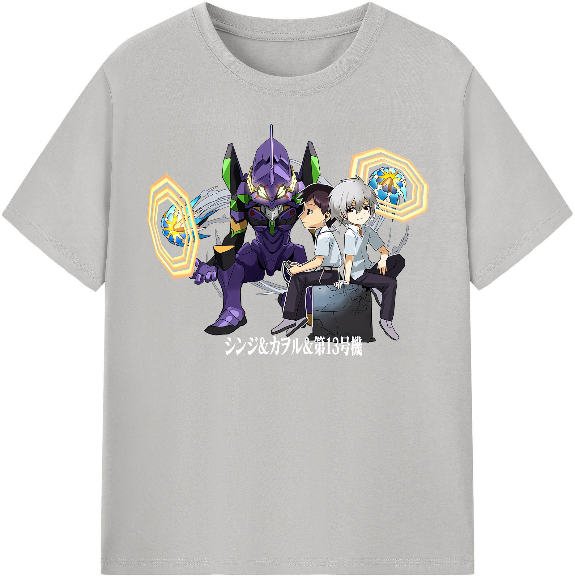 （画像用） EVA 新世紀エヴァンゲリオン レディースカジュアルプリントTシャツ（綿100％）