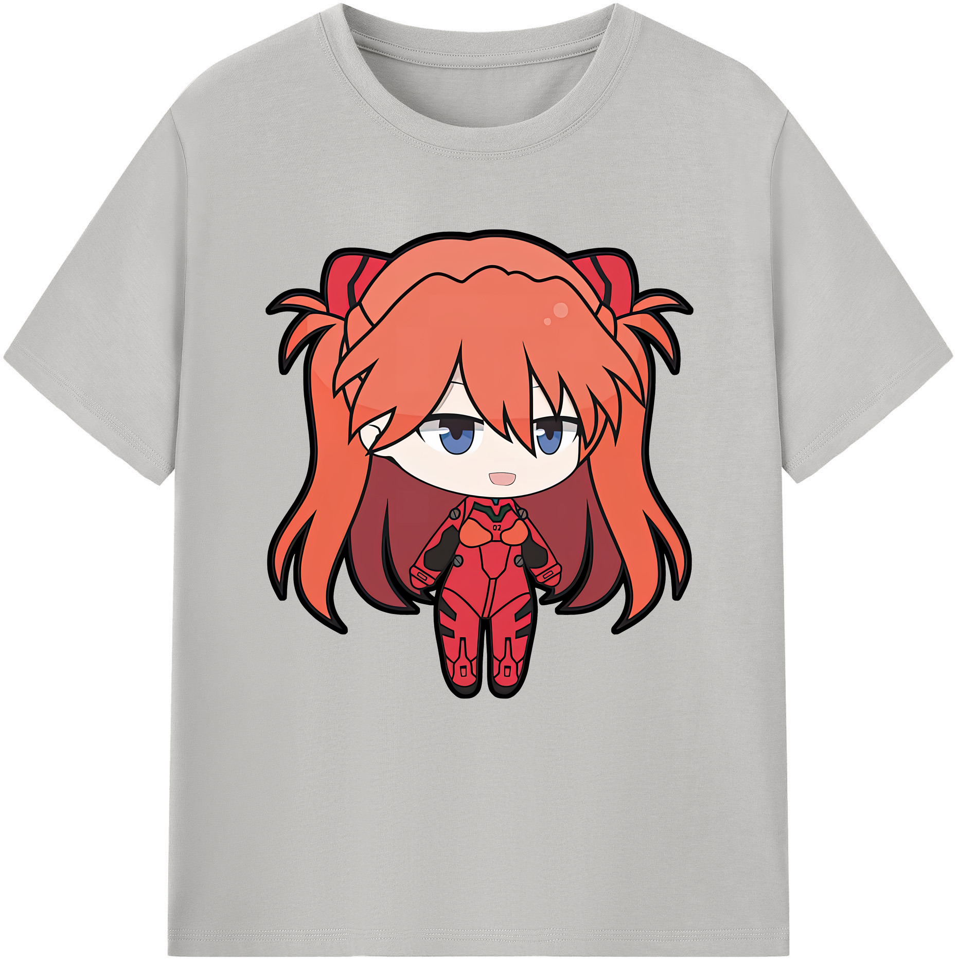 （画像用） EVA 新世紀エヴァンゲリオン レディースカジュアルプリントTシャツ（綿100％）