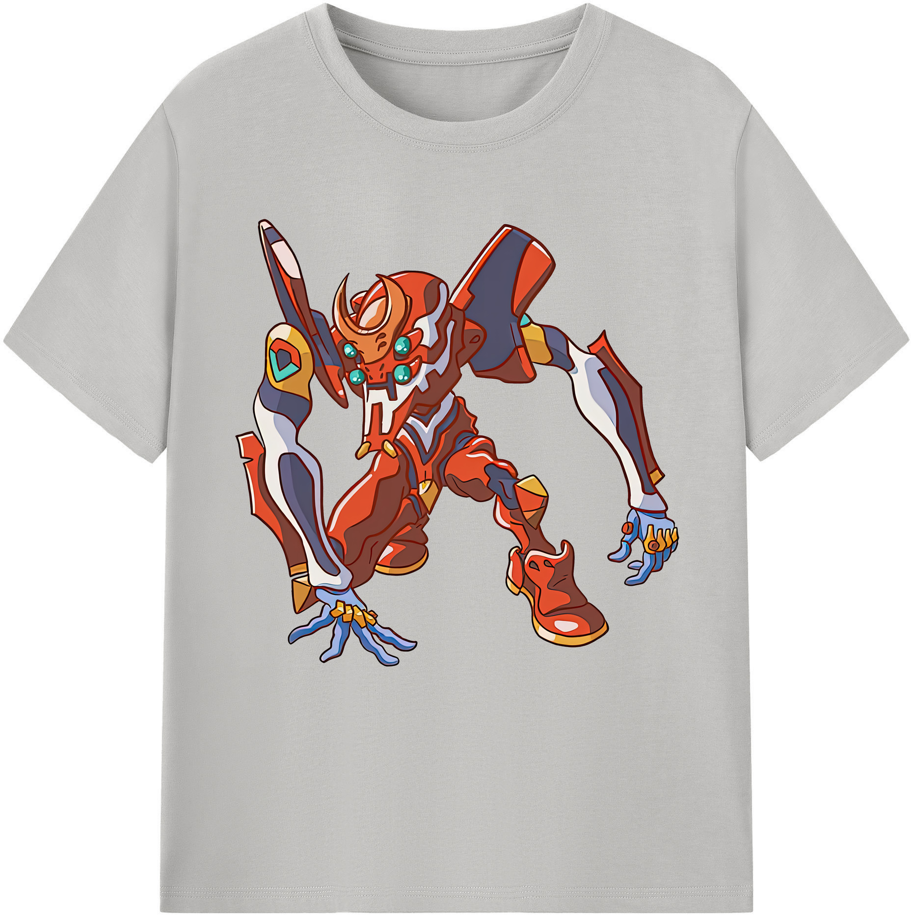 （画像用） EVA 新世紀エヴァンゲリオン レディースカジュアルプリントTシャツ（綿100％）