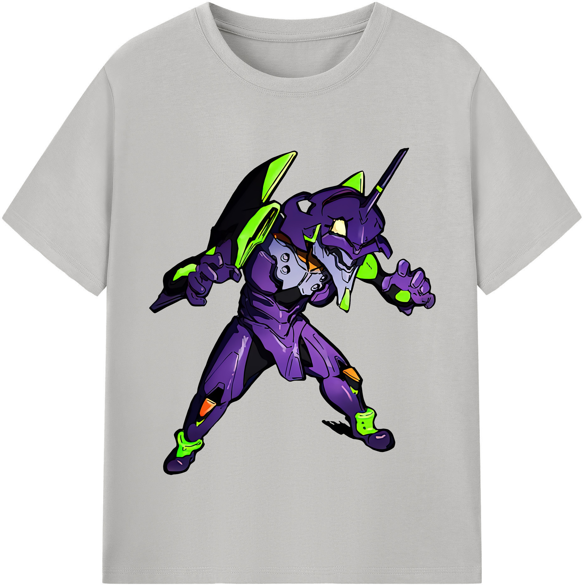 （画像用） EVA 新世紀エヴァンゲリオン レディースカジュアルプリントTシャツ（綿100％）