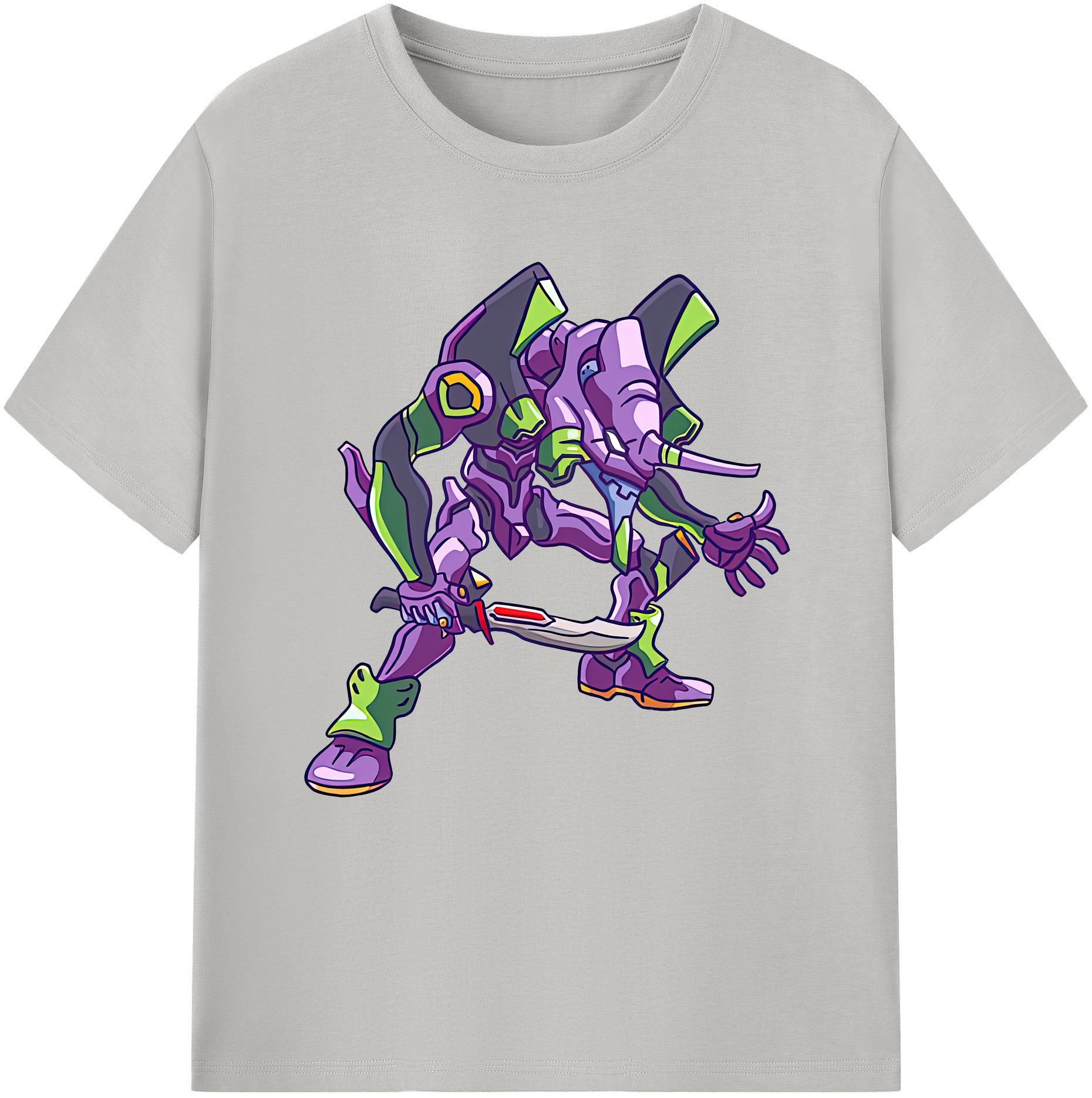 （画像用） EVA 新世紀エヴァンゲリオン レディースカジュアルプリントTシャツ（綿100％）