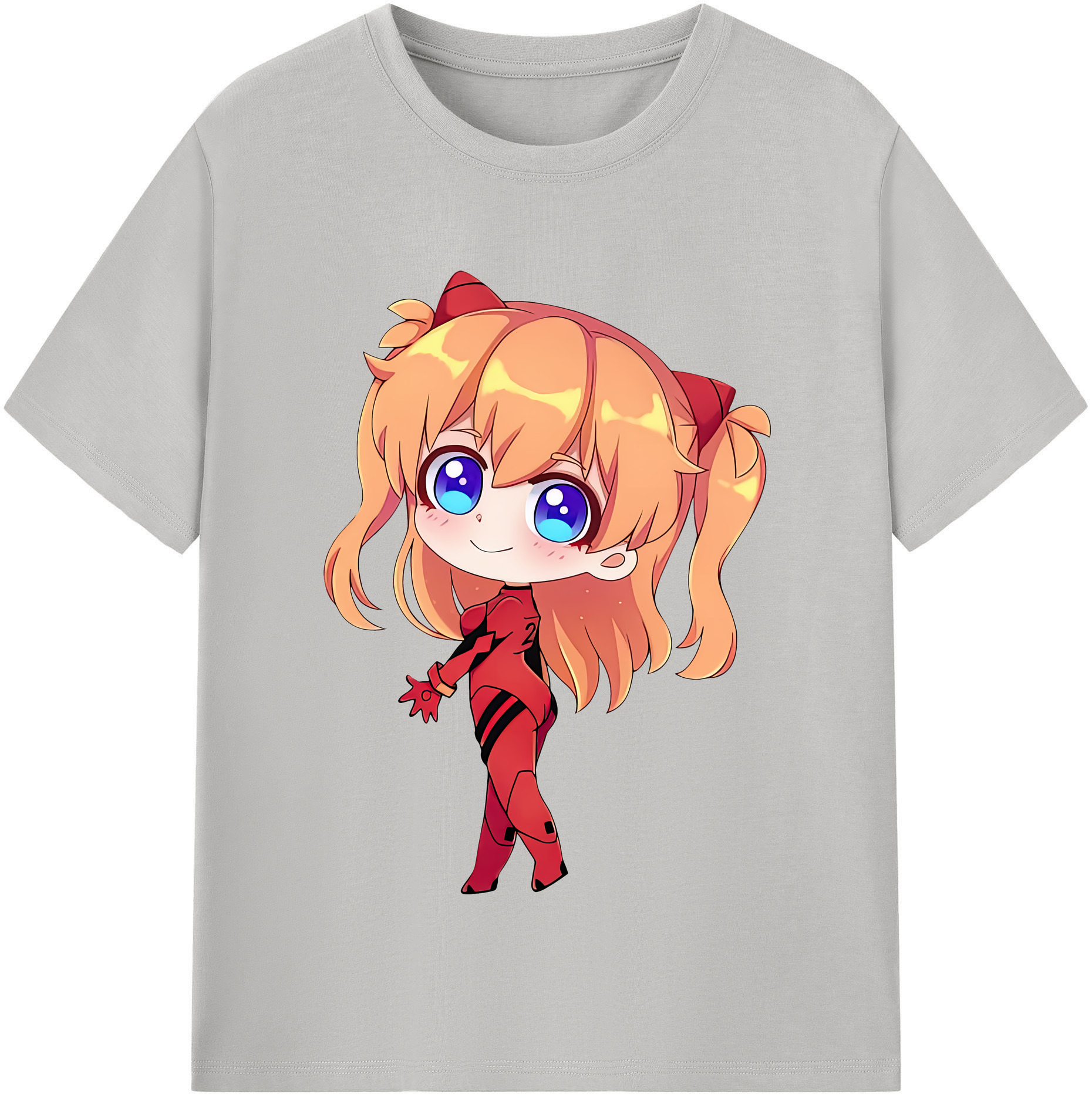 （画像用） EVA 新世紀エヴァンゲリオン レディースカジュアルプリントTシャツ（綿100％）