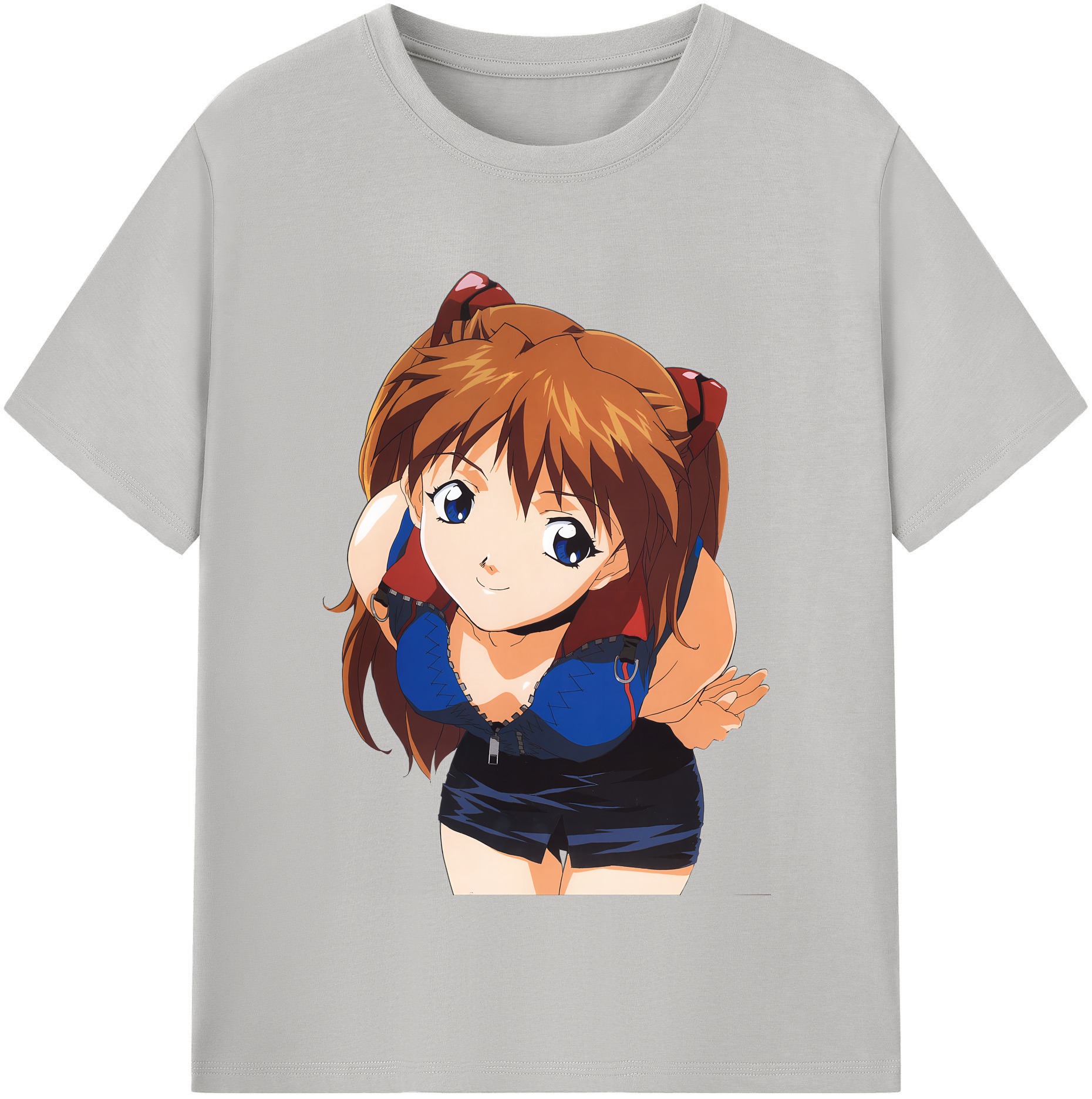 （画像用） EVA 新世紀エヴァンゲリオン レディースカジュアルプリントTシャツ（綿100％）