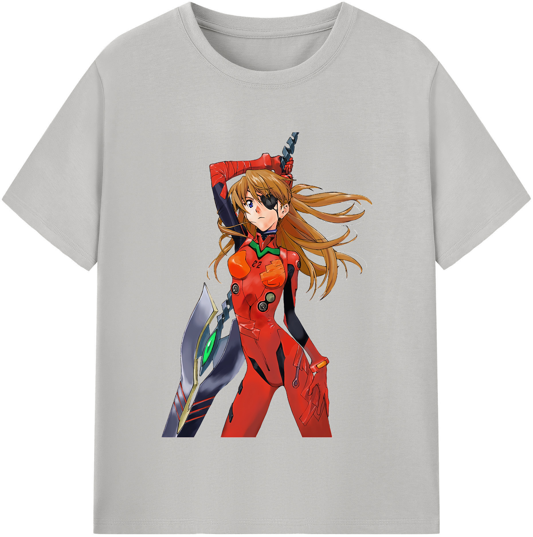 （画像用） EVA 新世紀エヴァンゲリオン レディースカジュアルプリントTシャツ（綿100％）