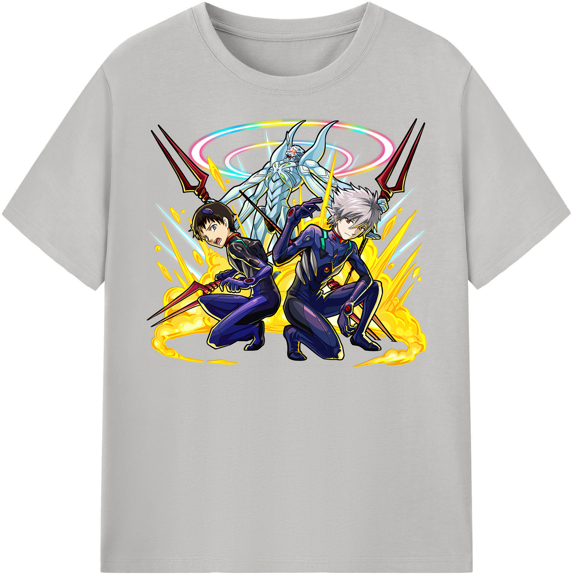 （画像用） EVA 新世紀エヴァンゲリオン レディースカジュアルプリントTシャツ（綿100％）