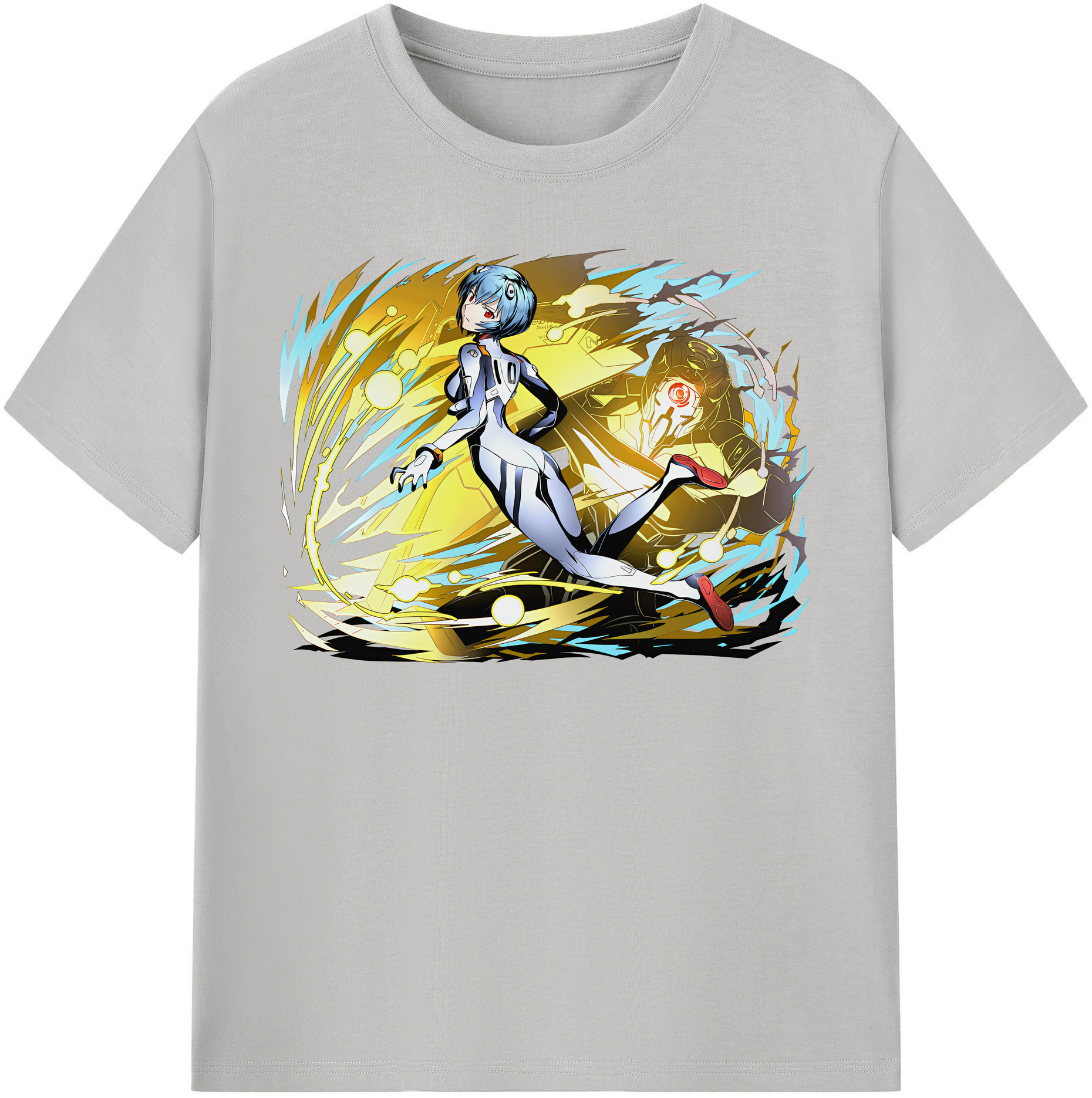 （画像用） EVA 新世紀エヴァンゲリオン レディースカジュアルプリントTシャツ（綿100％）