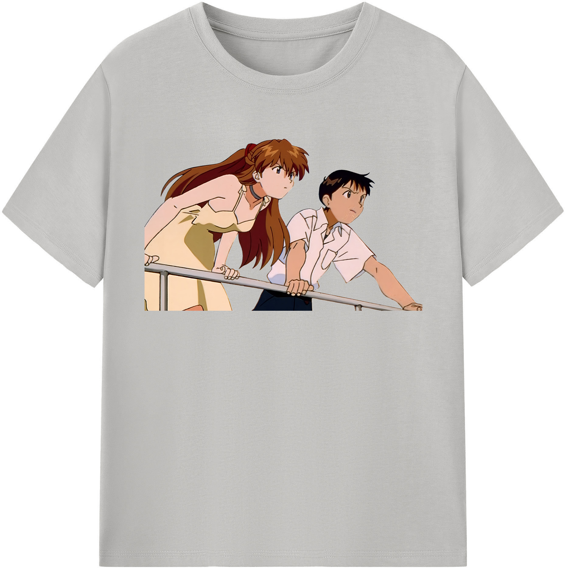 （画像用） EVA 新世紀エヴァンゲリオン レディースカジュアルプリントTシャツ（綿100％）