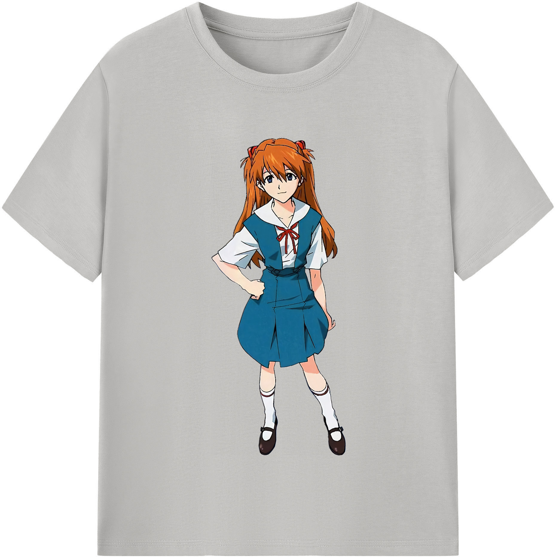 （画像用） EVA 新世紀エヴァンゲリオン レディースカジュアルプリントTシャツ（綿100％）