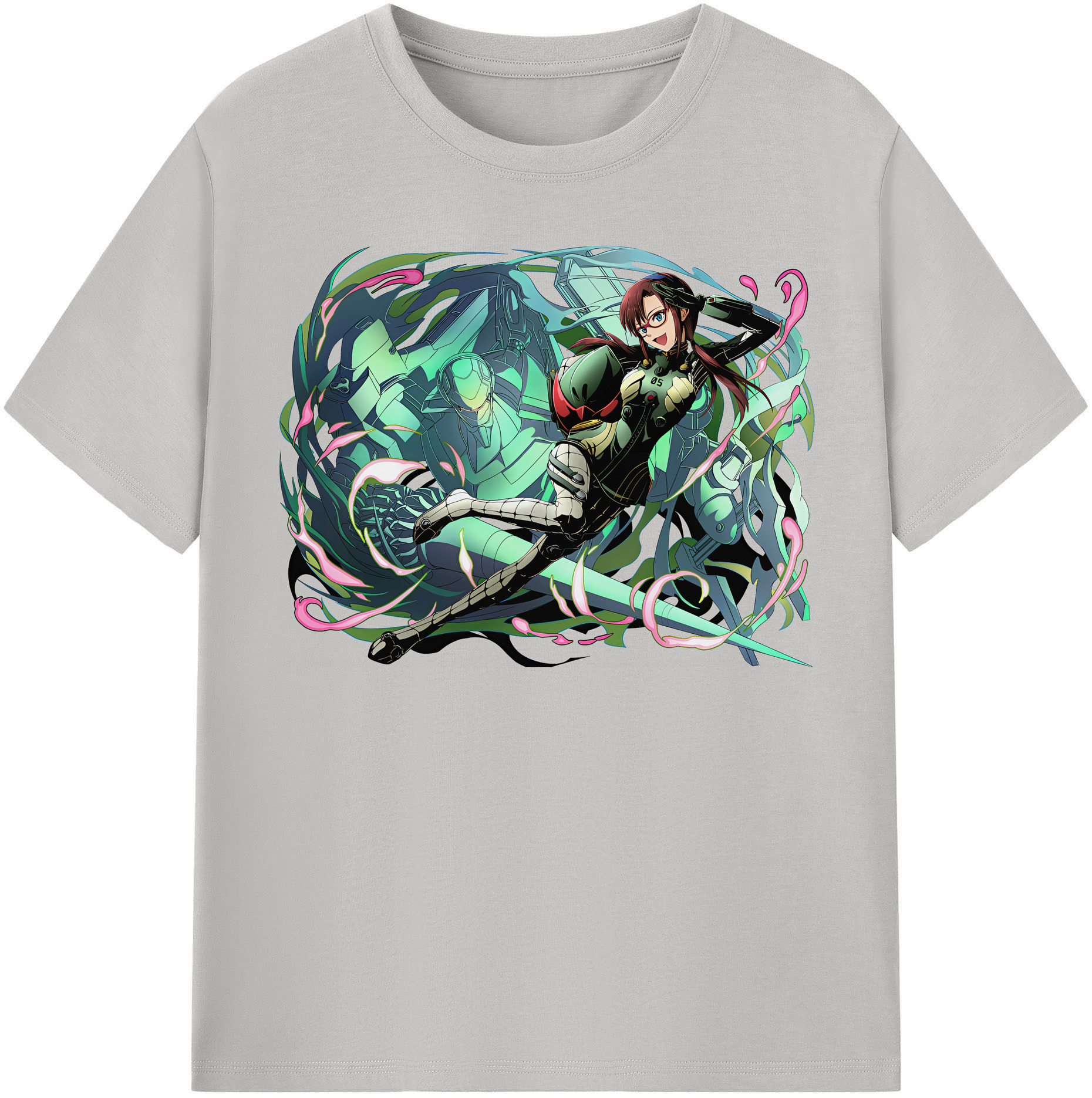 （画像用） EVA 新世紀エヴァンゲリオン レディースカジュアルプリントTシャツ（綿100％）