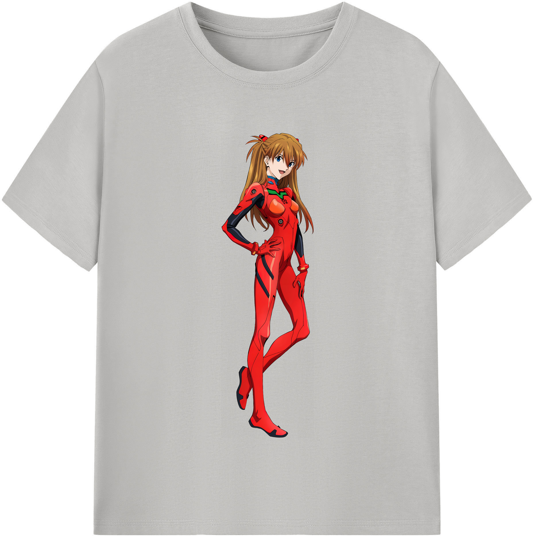 （画像用） EVA 新世紀エヴァンゲリオン レディースカジュアルプリントTシャツ（綿100％）