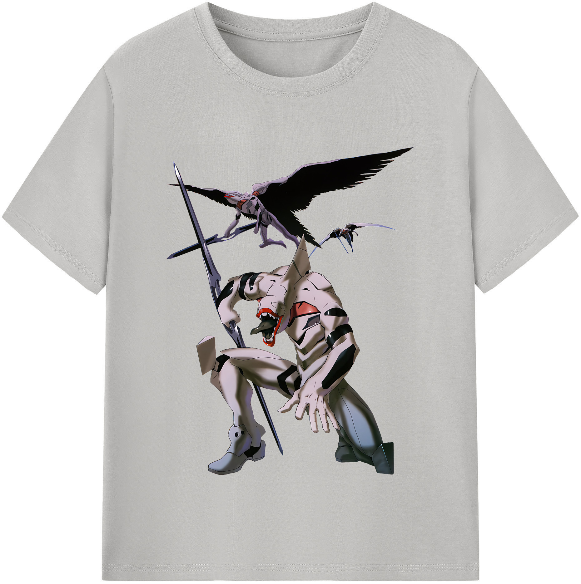 （画像用） EVA 新世紀エヴァンゲリオン レディースカジュアルプリントTシャツ（綿100％）