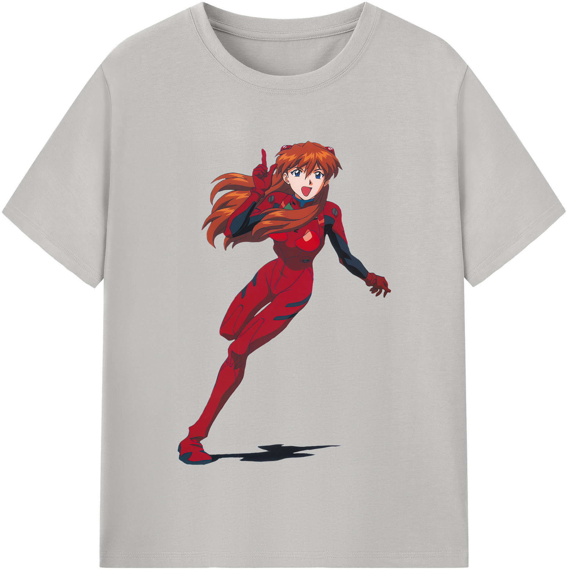 （画像用） EVA 新世紀エヴァンゲリオン レディースカジュアルプリントTシャツ（綿100％）