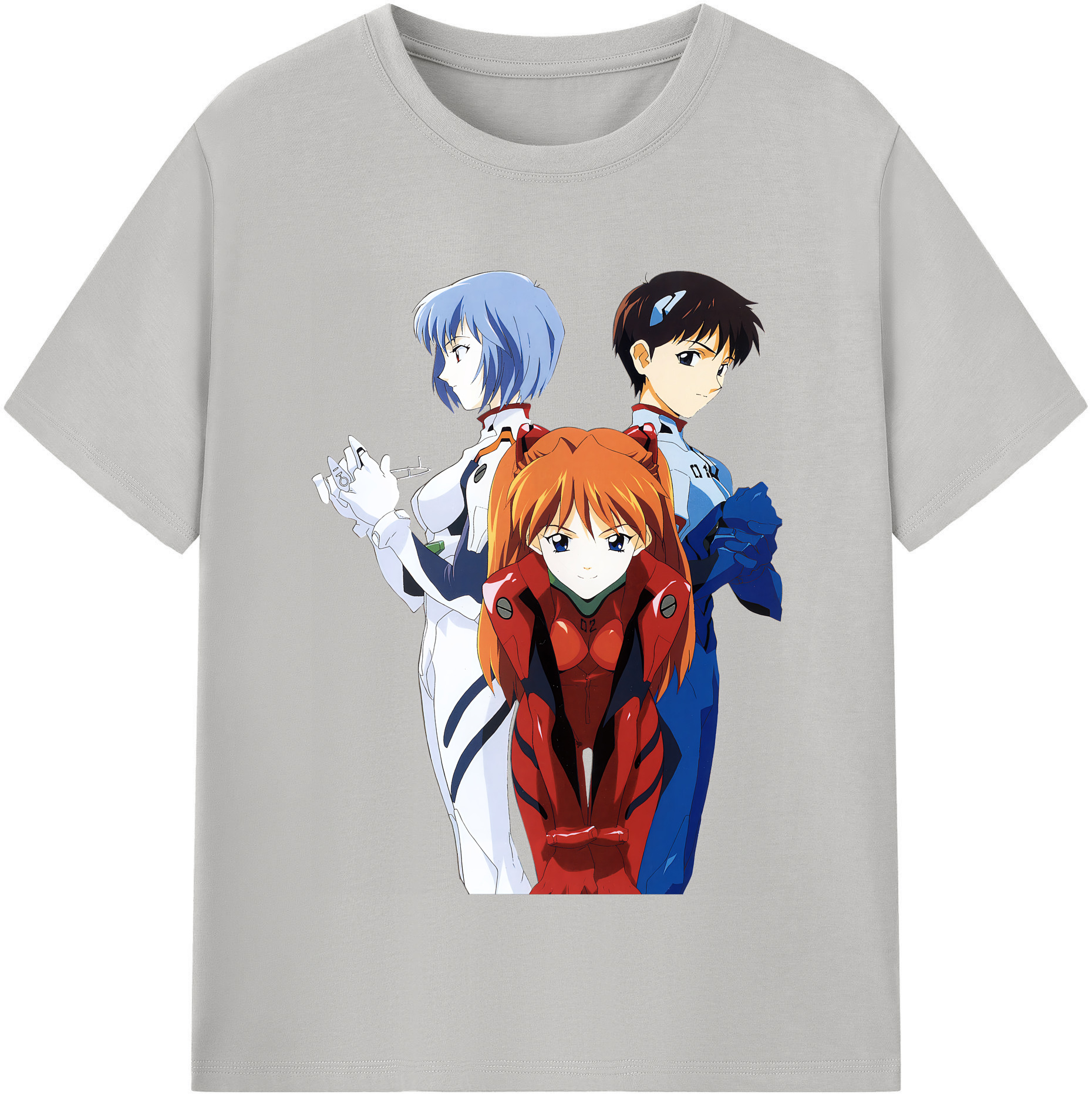 （画像用） EVA 新世紀エヴァンゲリオン レディースカジュアルプリントTシャツ（綿100％）