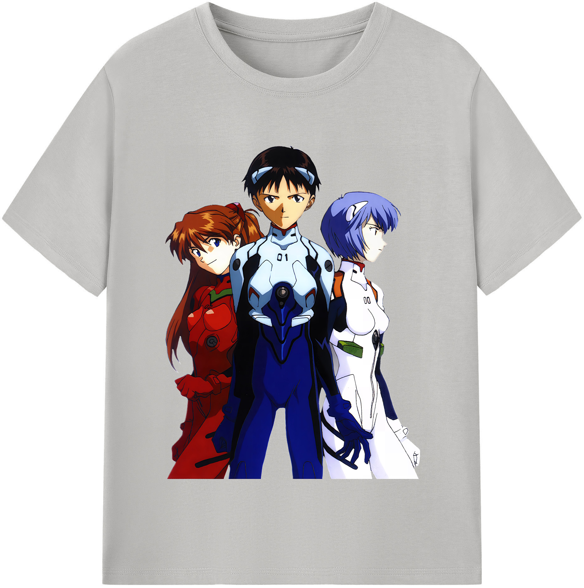 （画像用） EVA 新世紀エヴァンゲリオン レディースカジュアルプリントTシャツ（綿100％）