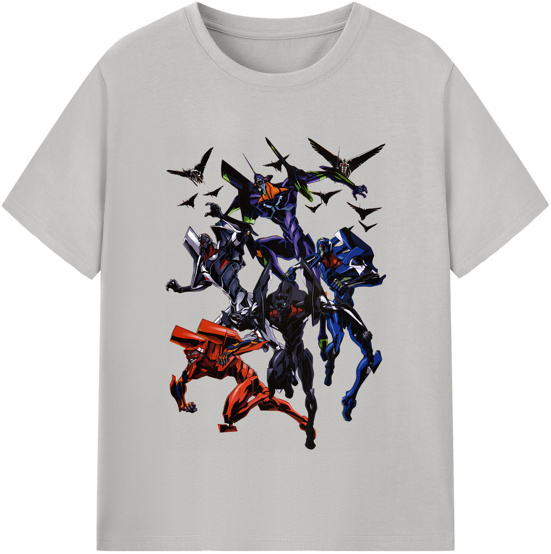 （画像用） EVA 新世紀エヴァンゲリオン レディースカジュアルプリントTシャツ（綿100％）