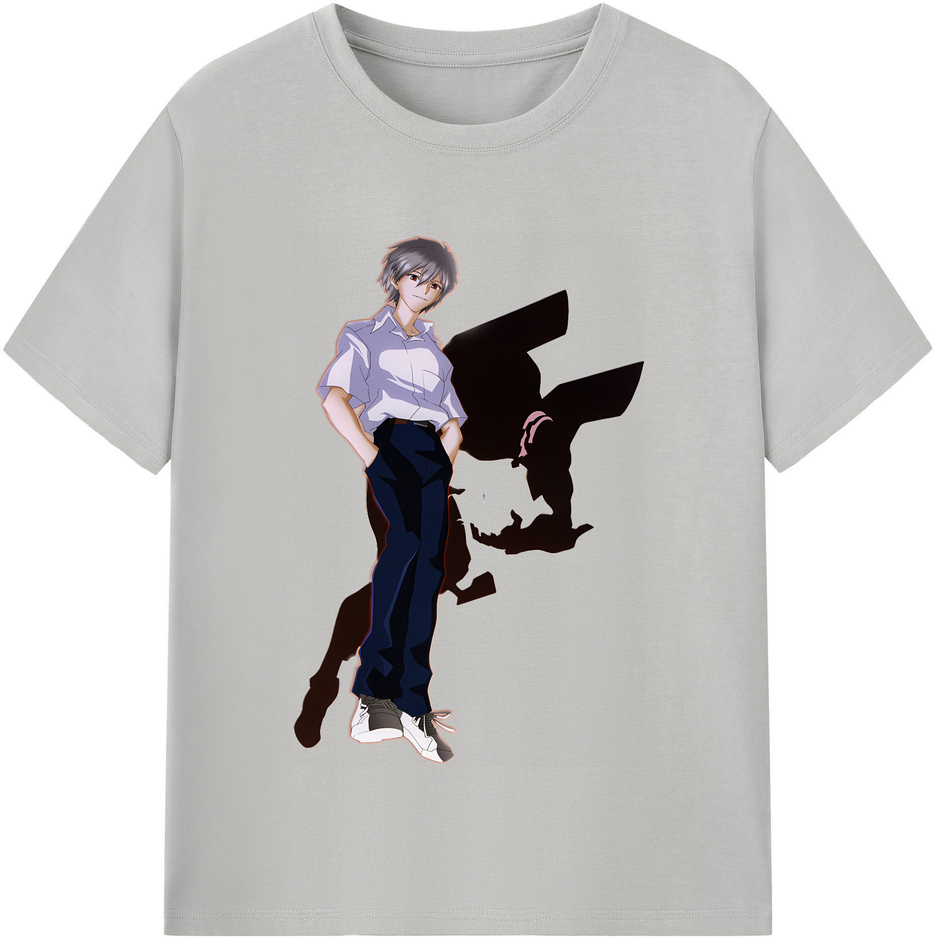 （画像用） EVA 新世紀エヴァンゲリオン レディースカジュアルプリントTシャツ（綿100％）