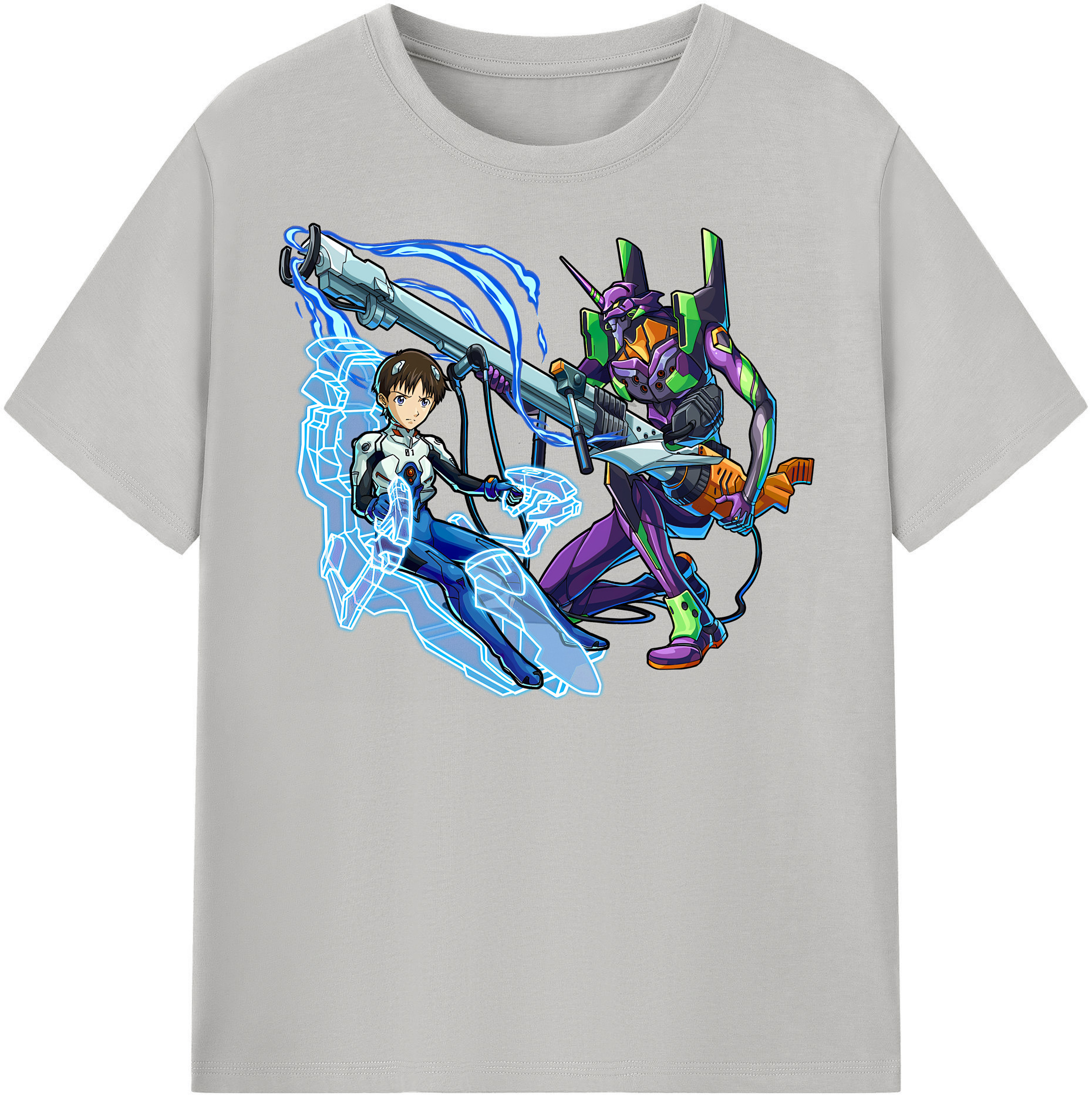 （画像用） EVA 新世紀エヴァンゲリオン レディースカジュアルプリントTシャツ（綿100％）