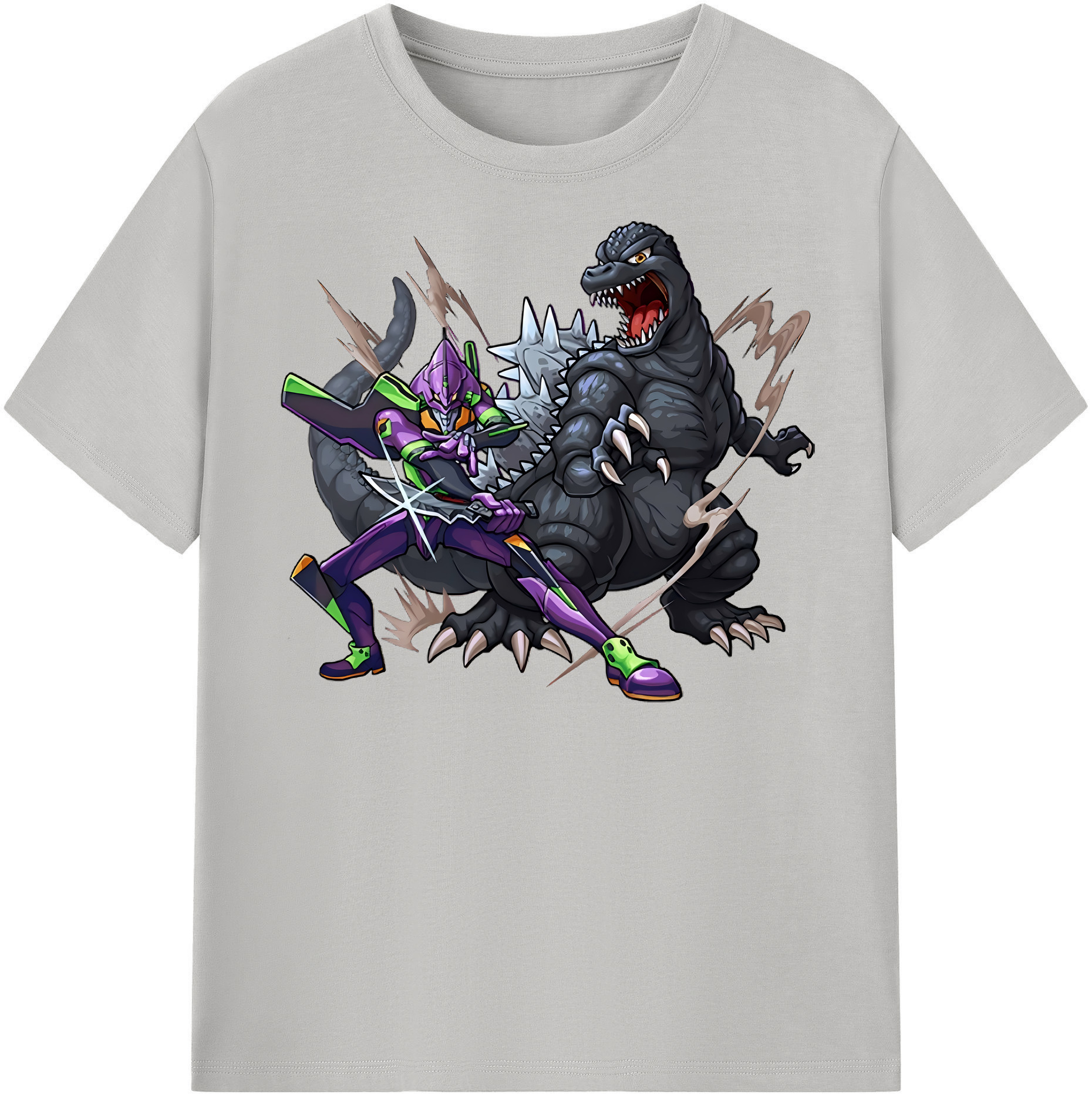 （画像用） EVA 新世紀エヴァンゲリオン レディースカジュアルプリントTシャツ（綿100％）