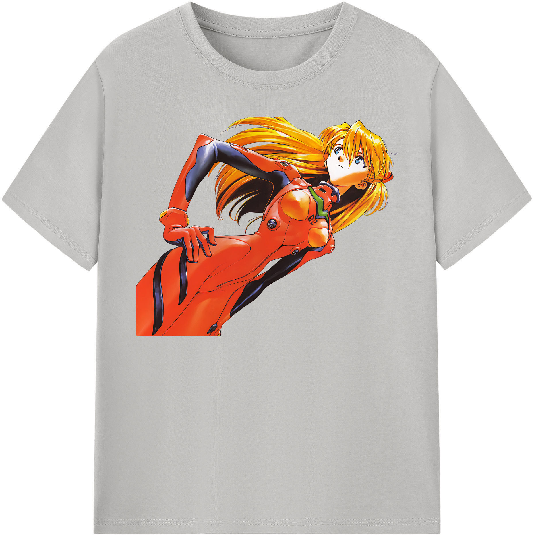 （画像用） EVA 新世紀エヴァンゲリオン レディースカジュアルプリントTシャツ（綿100％）