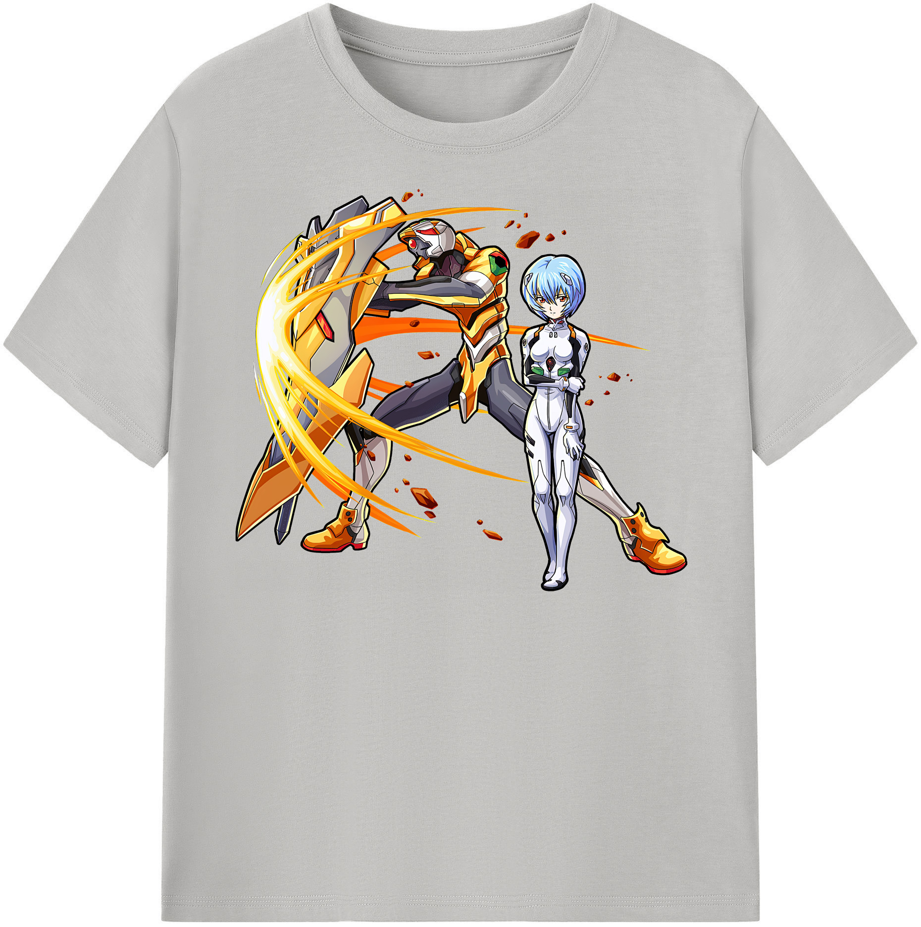 （画像用） EVA 新世紀エヴァンゲリオン レディースカジュアルプリントTシャツ（綿100％）