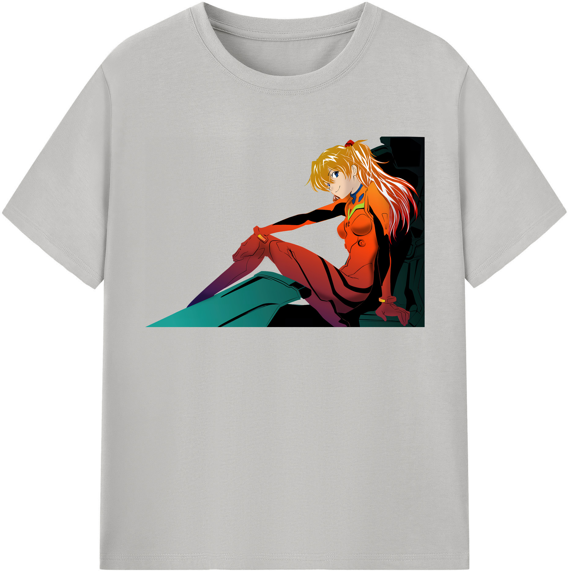 （画像用） EVA 新世紀エヴァンゲリオン レディースカジュアルプリントTシャツ（綿100％）