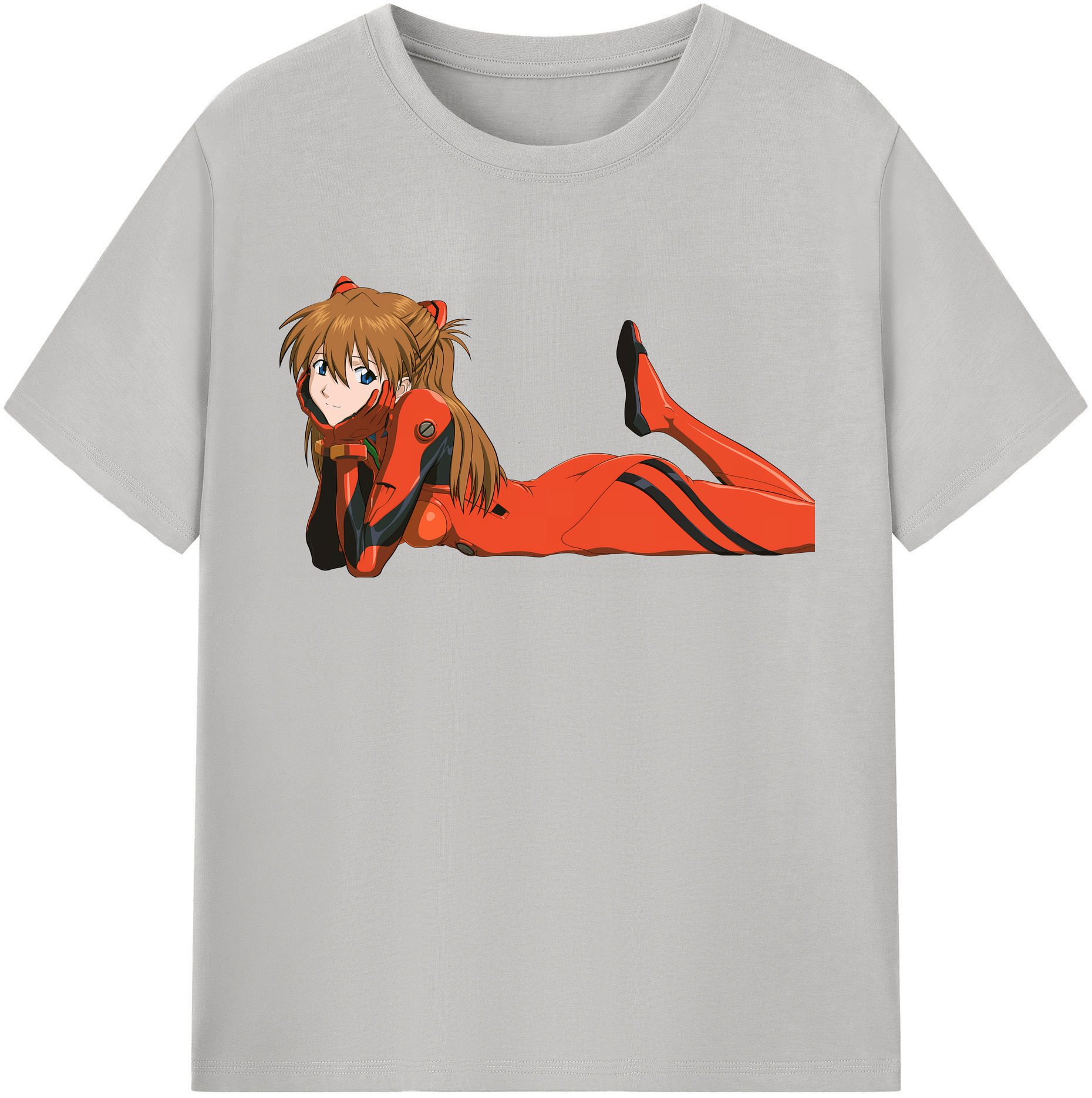 （画像用） EVA 新世紀エヴァンゲリオン レディースカジュアルプリントTシャツ（綿100％）