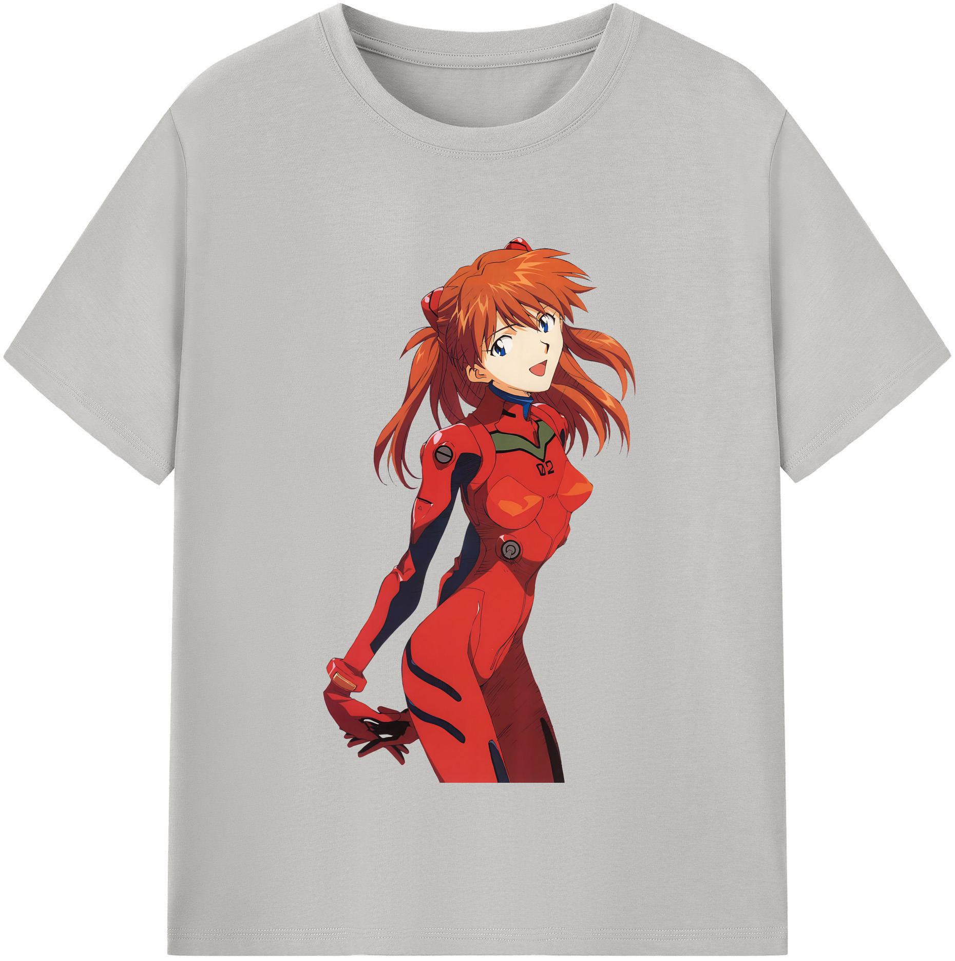 （画像用） EVA 新世紀エヴァンゲリオン レディースカジュアルプリントTシャツ（綿100％）
