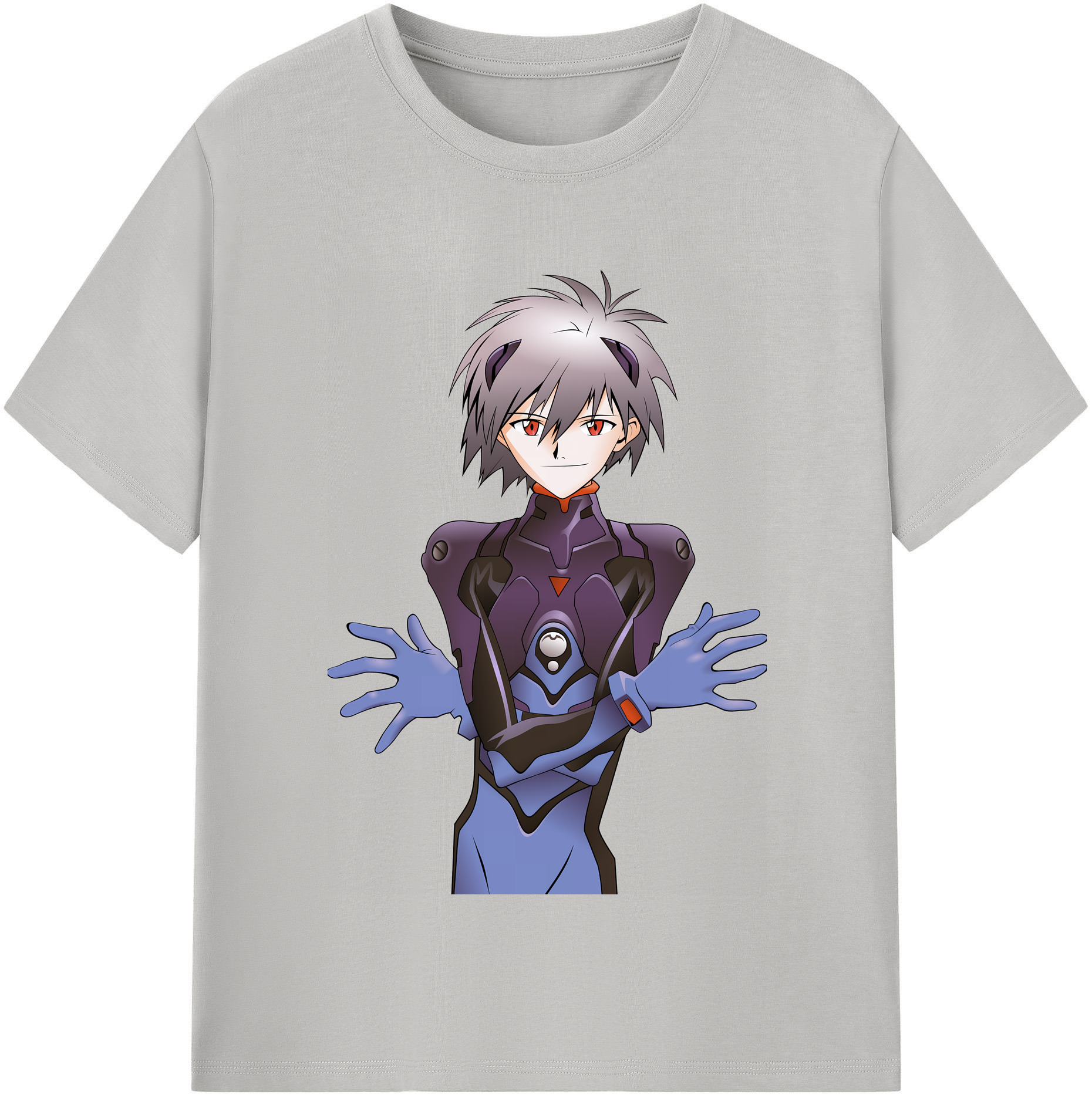 （画像用） EVA 新世紀エヴァンゲリオン レディースカジュアルプリントTシャツ（綿100％）