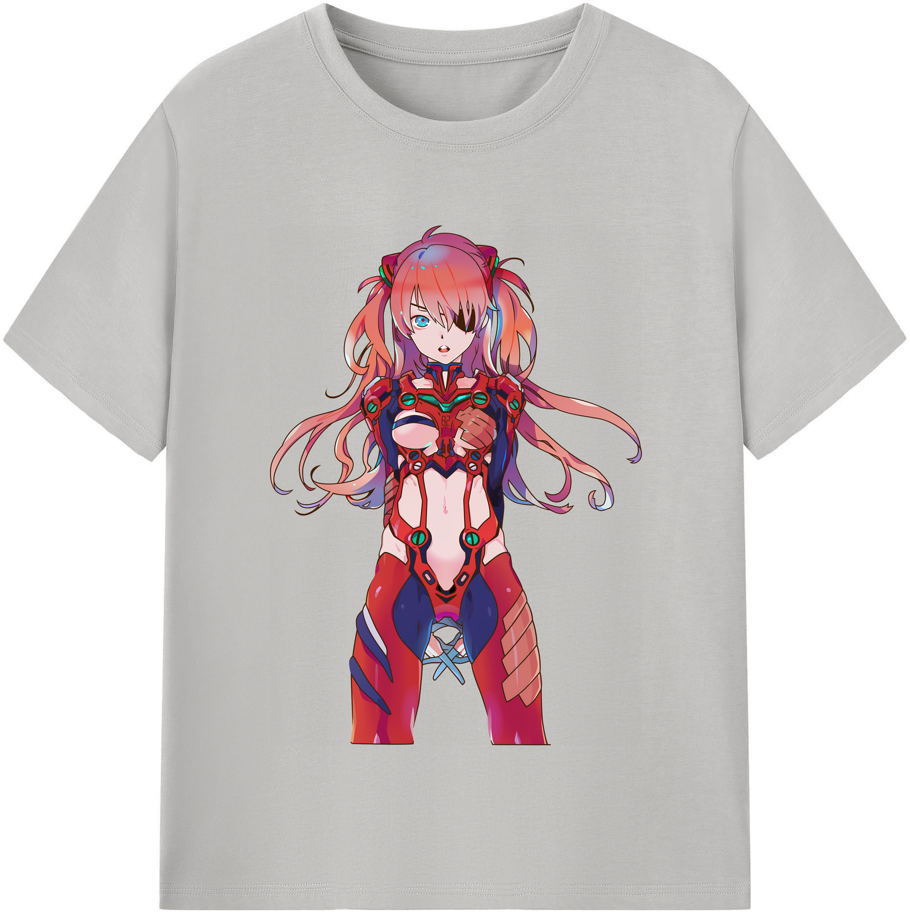 （画像用） EVA 新世紀エヴァンゲリオン レディースカジュアルプリントTシャツ（綿100％）