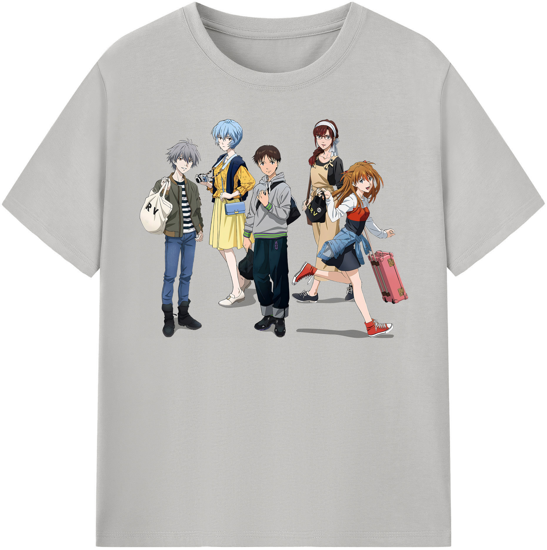 （画像用） EVA 新世紀エヴァンゲリオン レディースカジュアルプリントTシャツ（綿100％）