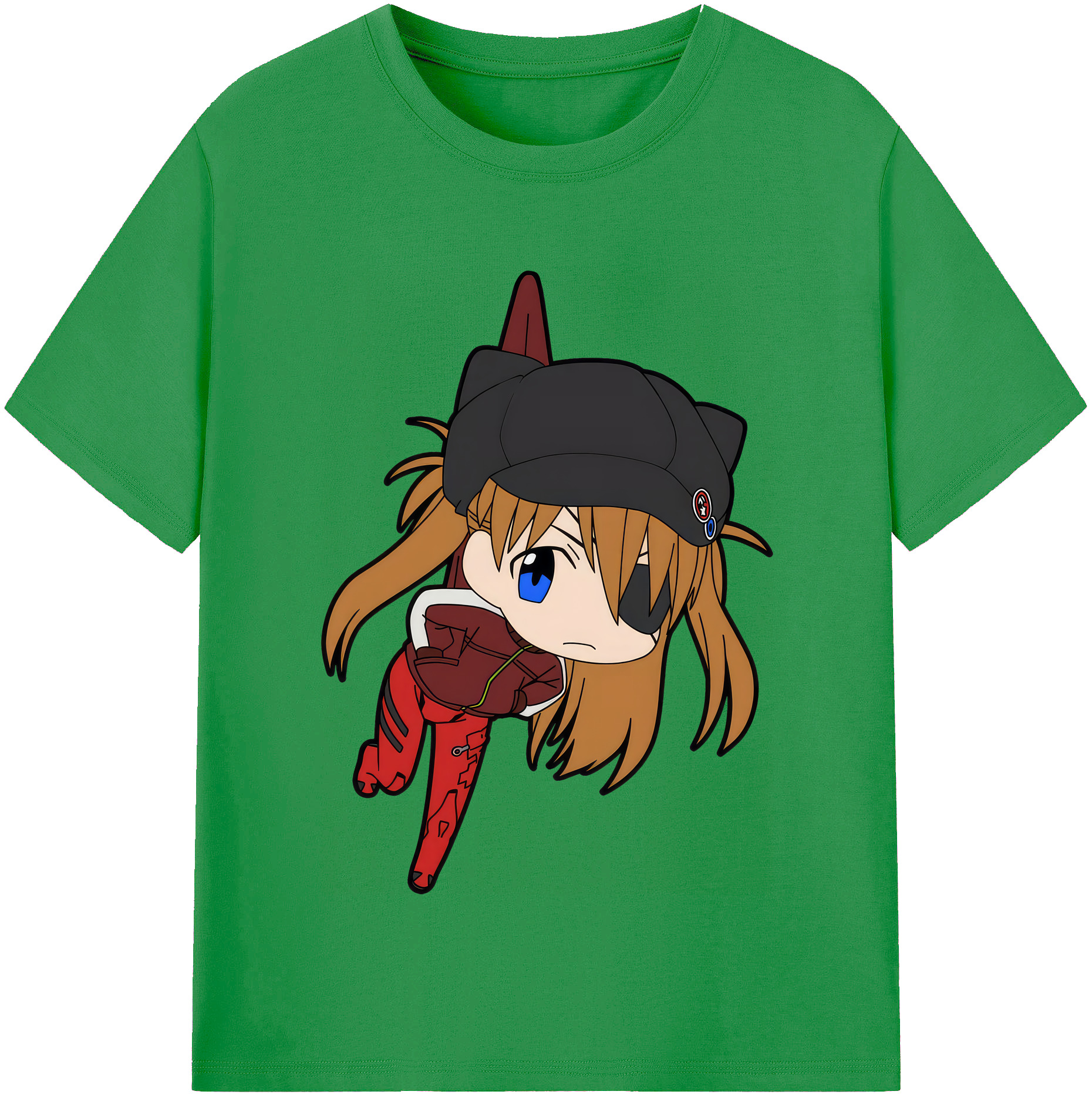 （画像用） EVA 新世紀エヴァンゲリオン レディースカジュアルプリントTシャツ（綿100％）