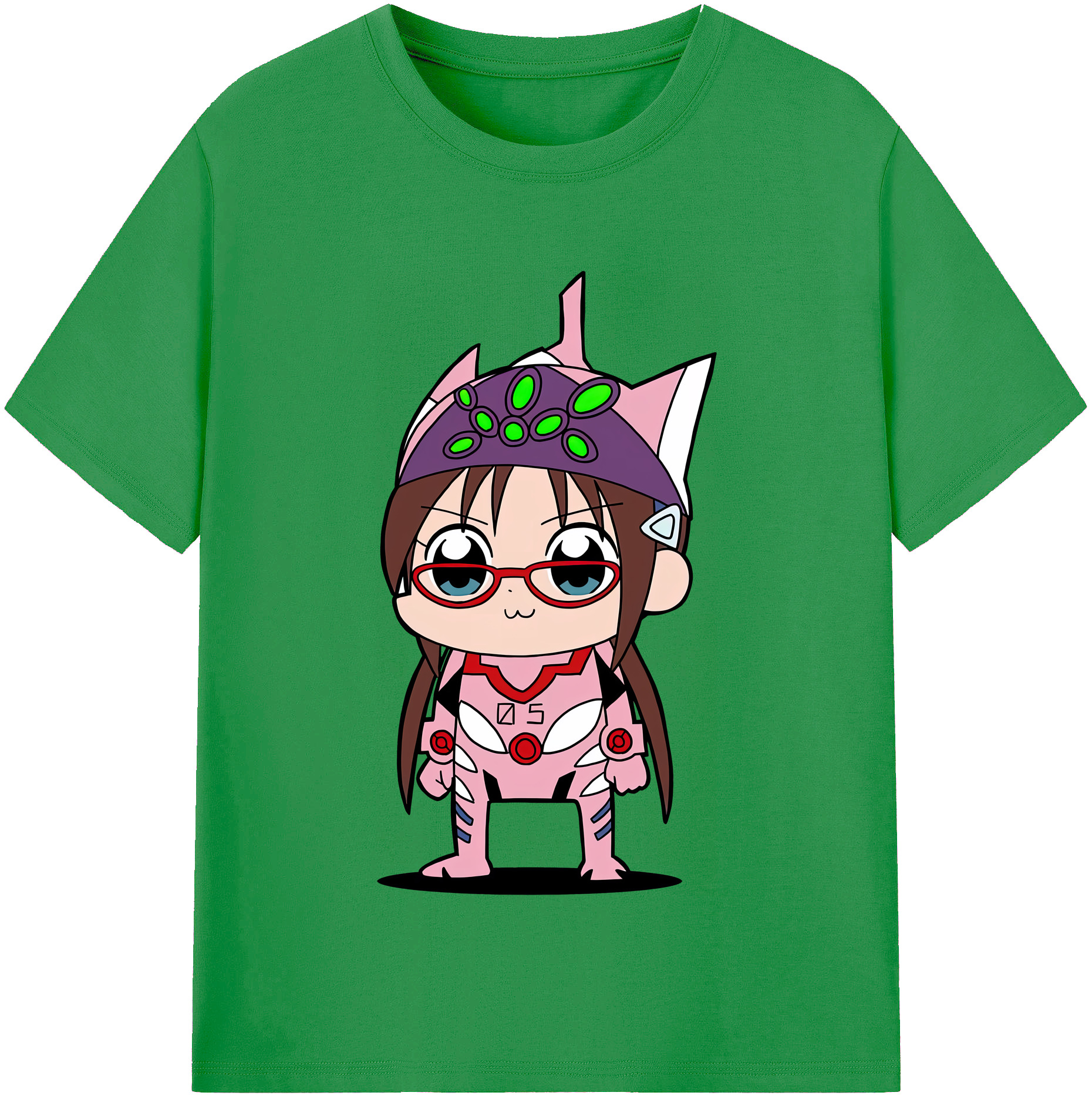 （画像用） EVA 新世紀エヴァンゲリオン レディースカジュアルプリントTシャツ（綿100％）
