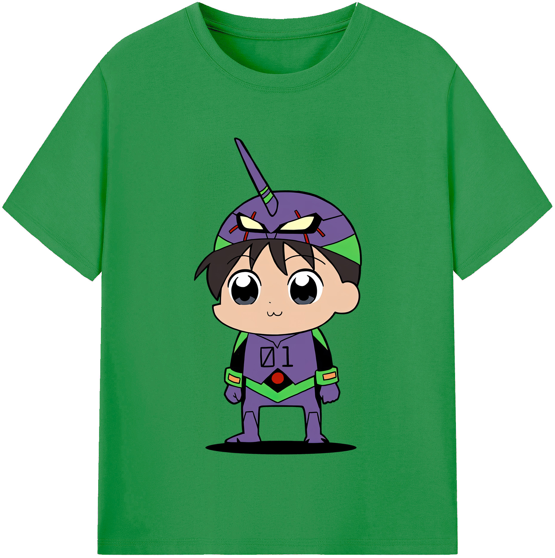（画像用） EVA 新世紀エヴァンゲリオン レディースカジュアルプリントTシャツ（綿100％）