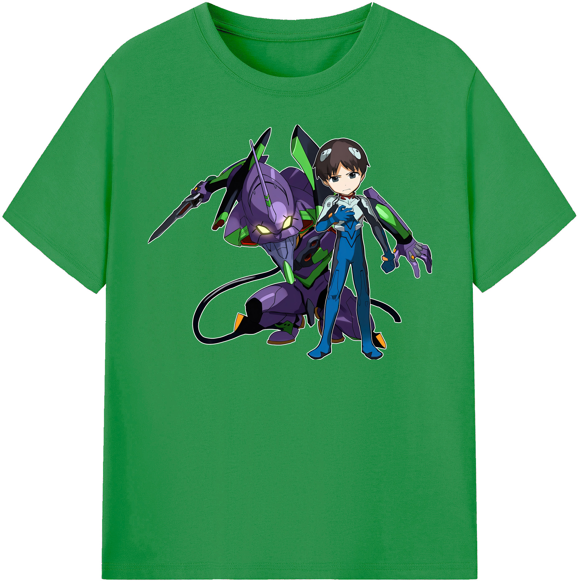 （画像用） EVA 新世紀エヴァンゲリオン レディースカジュアルプリントTシャツ（綿100％）