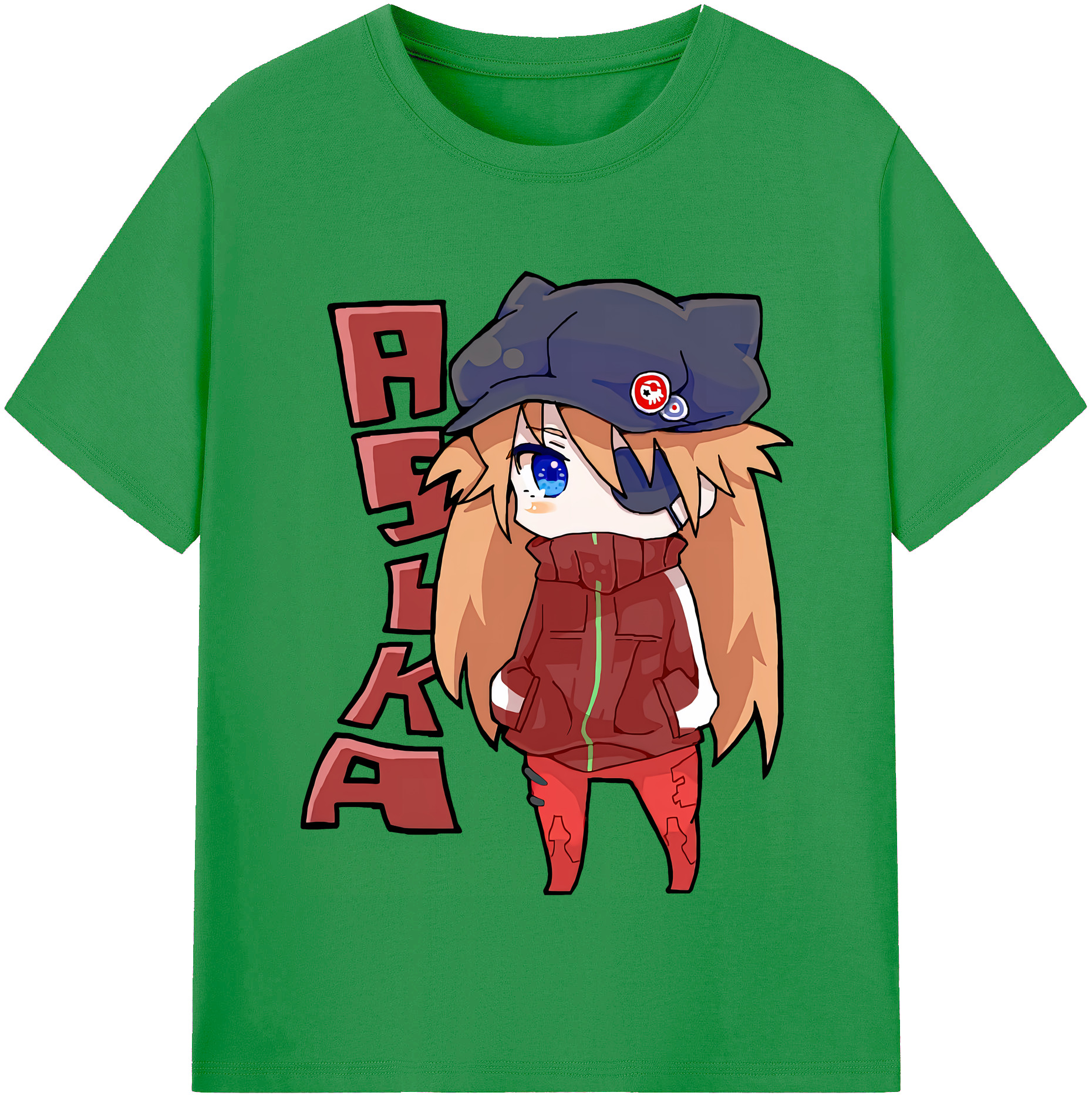 （画像用） EVA 新世紀エヴァンゲリオン レディースカジュアルプリントTシャツ（綿100％）
