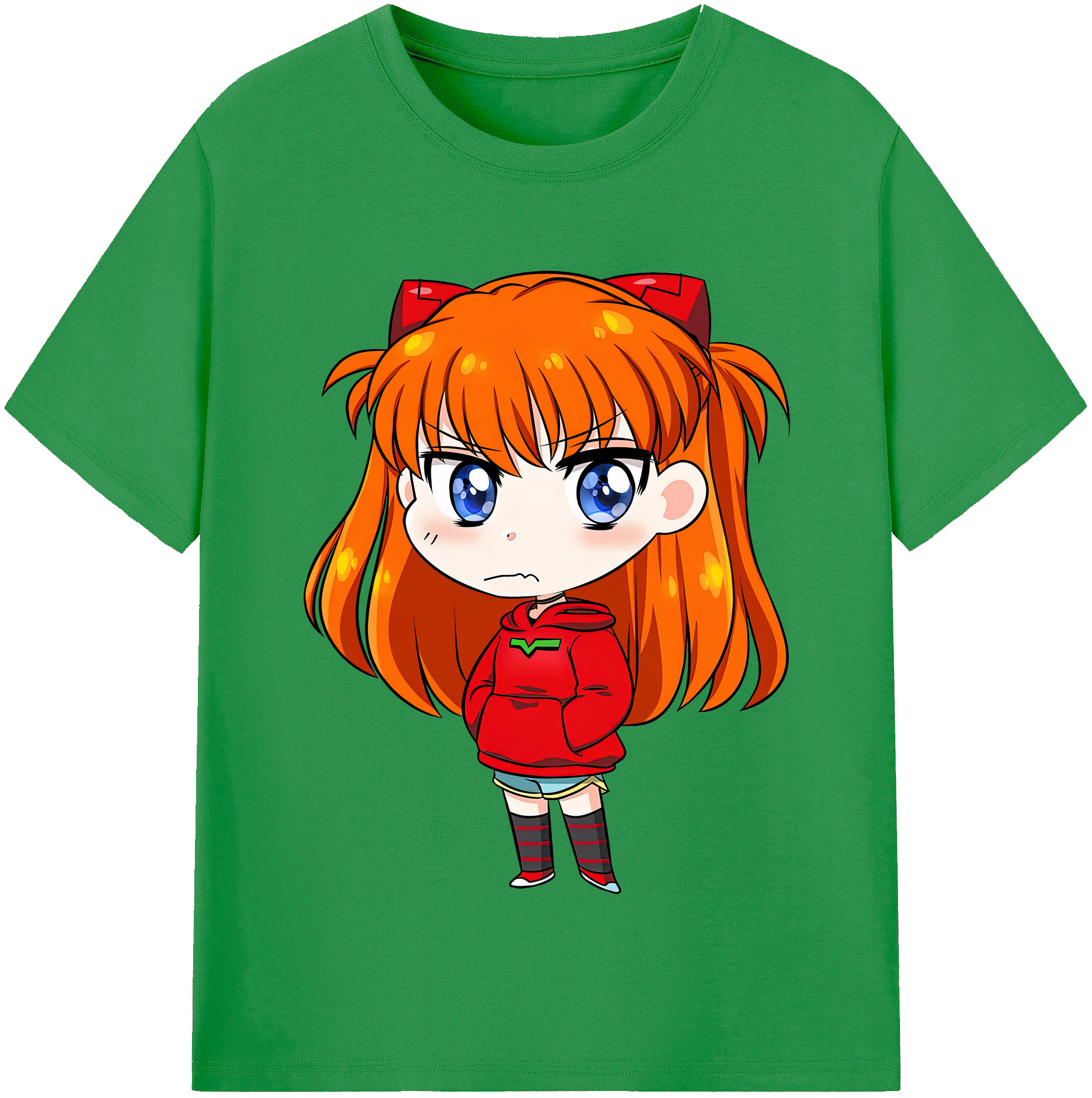 （画像用） EVA 新世紀エヴァンゲリオン レディースカジュアルプリントTシャツ（綿100％）